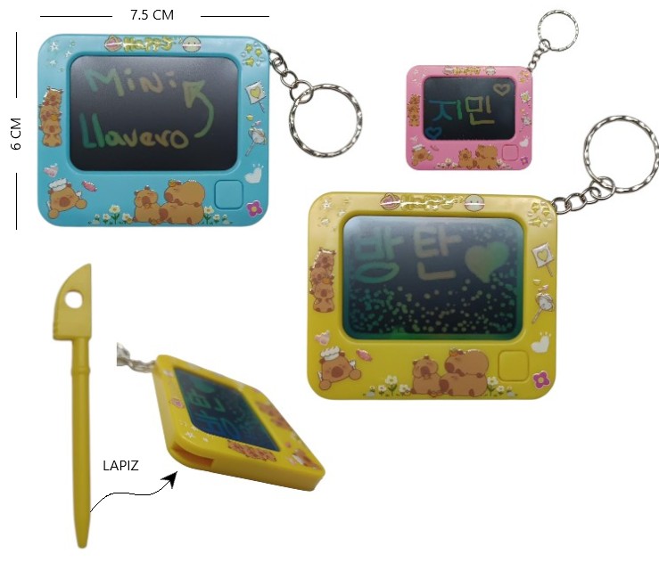 MINI PIZARRA LLAVERO CAPYBARA