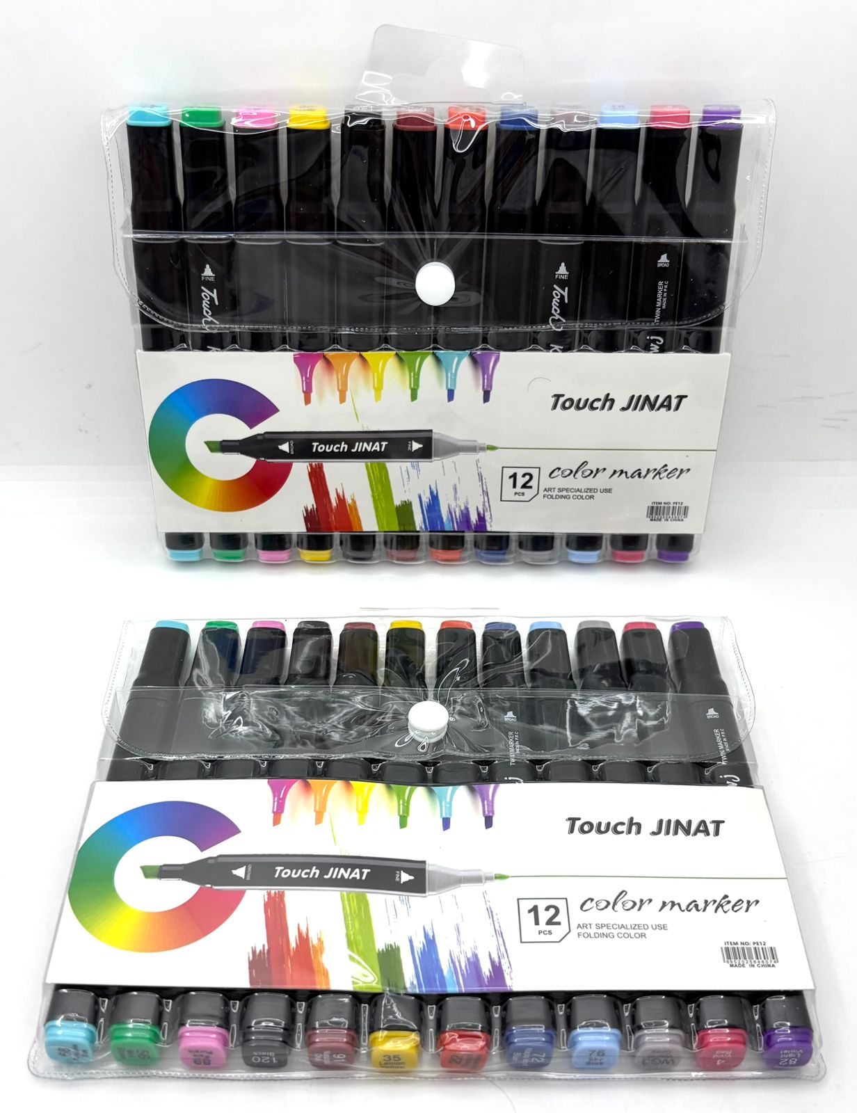 Marcadores Touch doble punta JINAT 12 colores