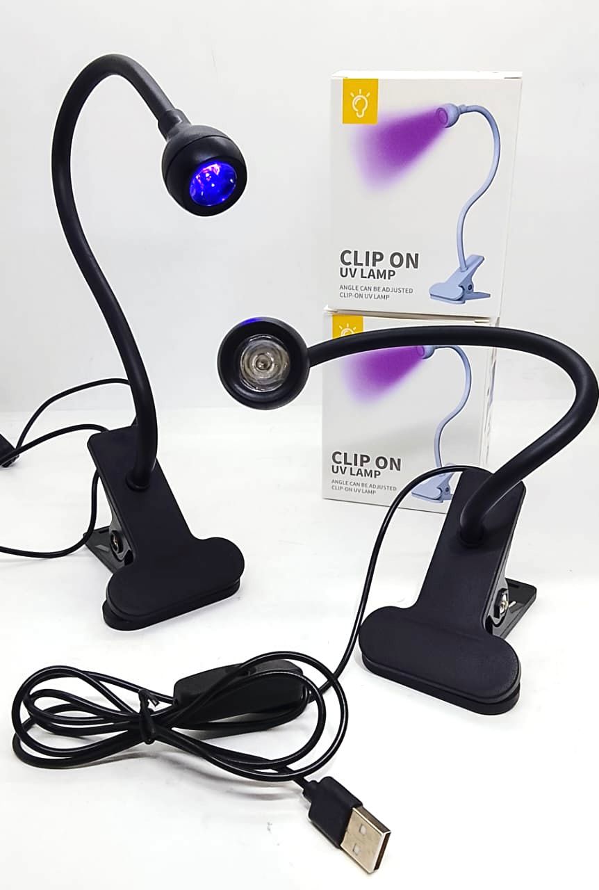 LÁMPARA UV LED PARA UÑAS CON CLIP USB FLEXIBLE