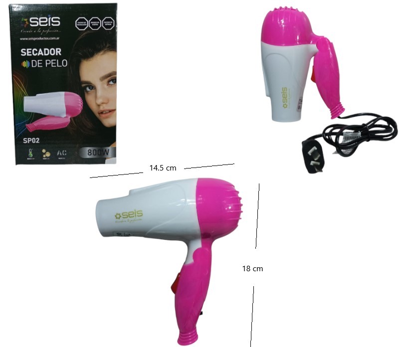 SECADOR DE PELO PLASTICO 1500W