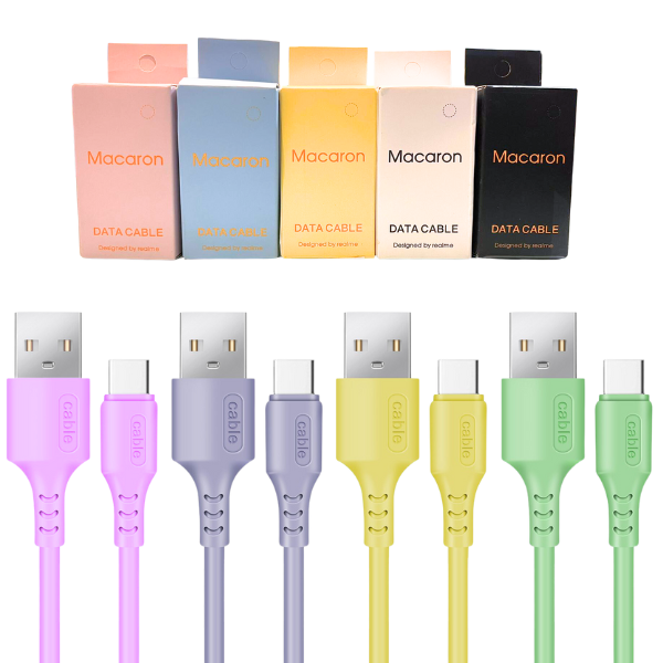 CABLE DE DATOS TIPO C MACARON