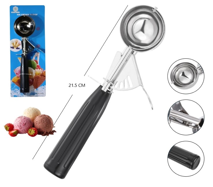 Cuchara para helado de acero inoxidable