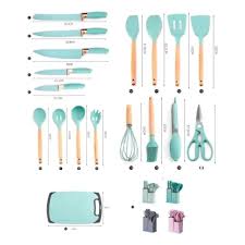 JUEGO DE UTENSILIOS DE COCINA DE 19 PIEZAS