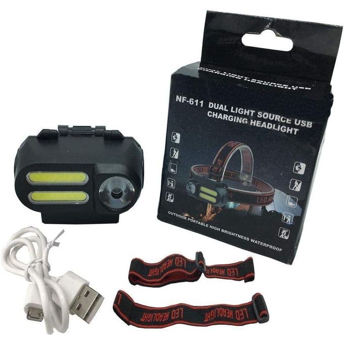 LINTERNA MINERA 4 FUNCIONES CON PILA INCLUIDA RECARGABLE