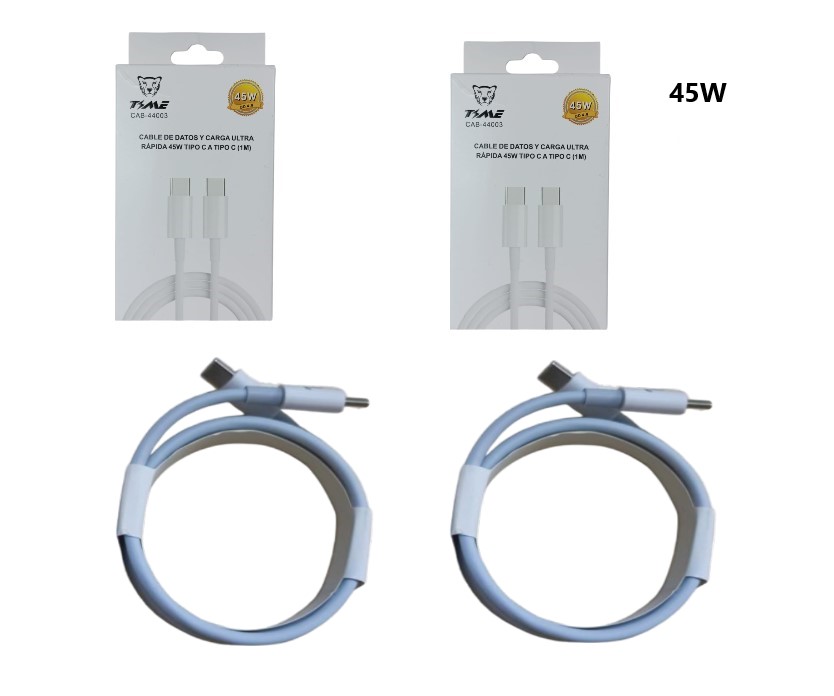 CABLE TIPO C A TIPO C 1M 45W