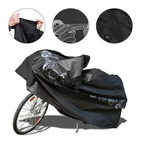FUNDA CUBRE BICICLETA- MOTO Tamaño: 200X100X60CM 