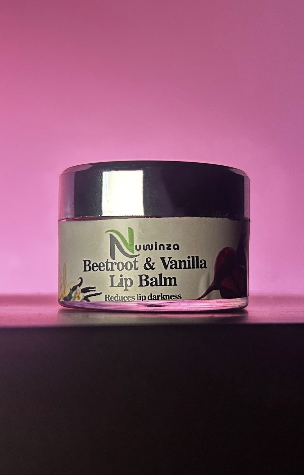 Nuwinza Beetroot & Vanilla Lip Balm