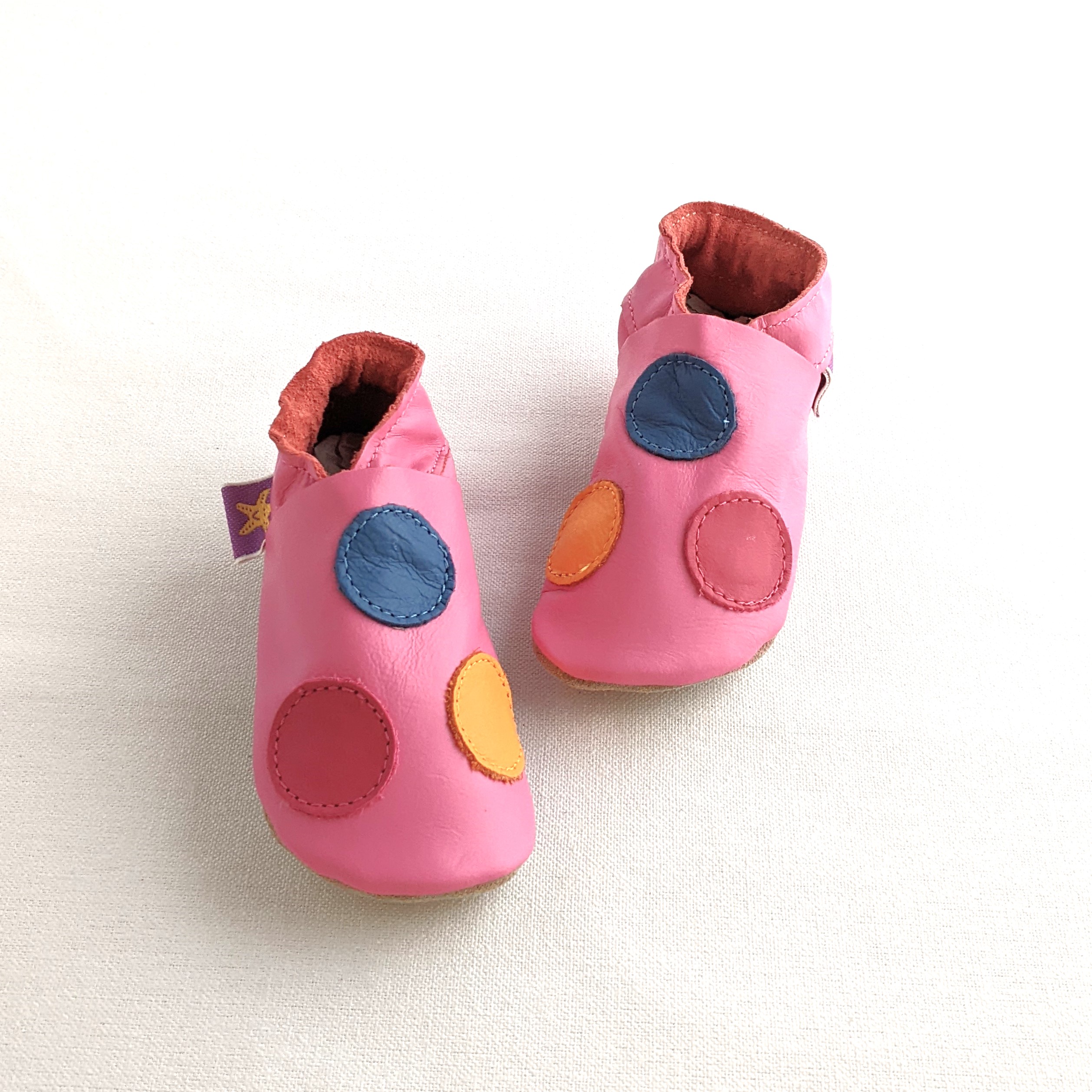 彩色波点针织帽套装/10.5cm /0~6个月