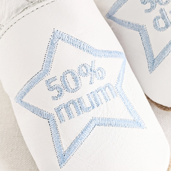 50%ホワイト＆ブルー*12cm*6-12ヶ月