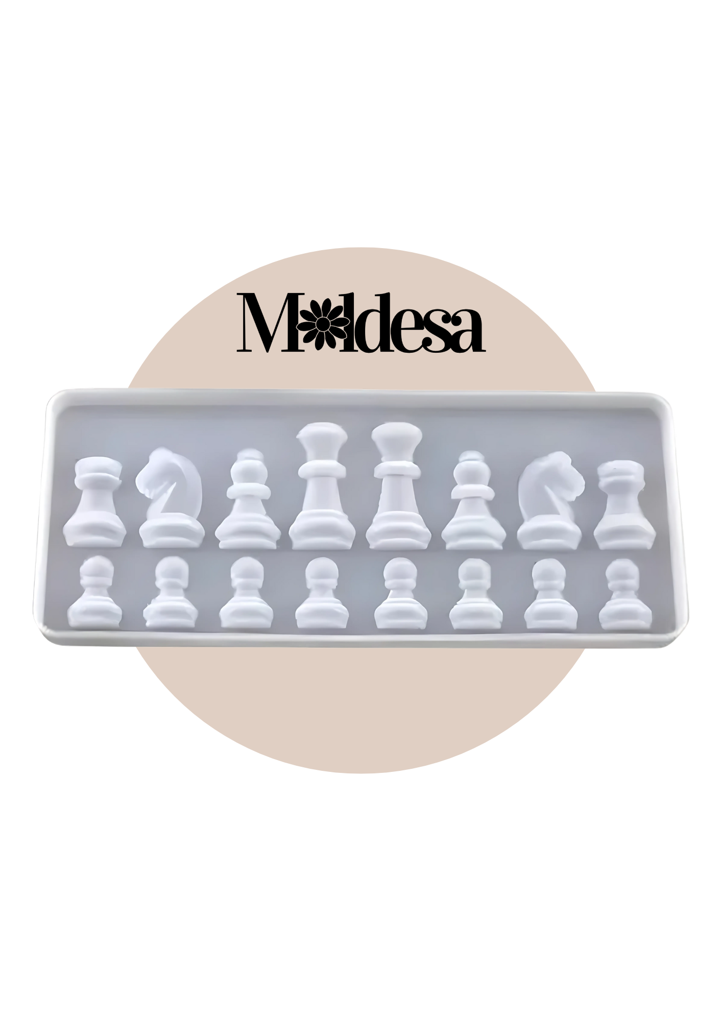 Molde de silicona de piezas de ajedrez