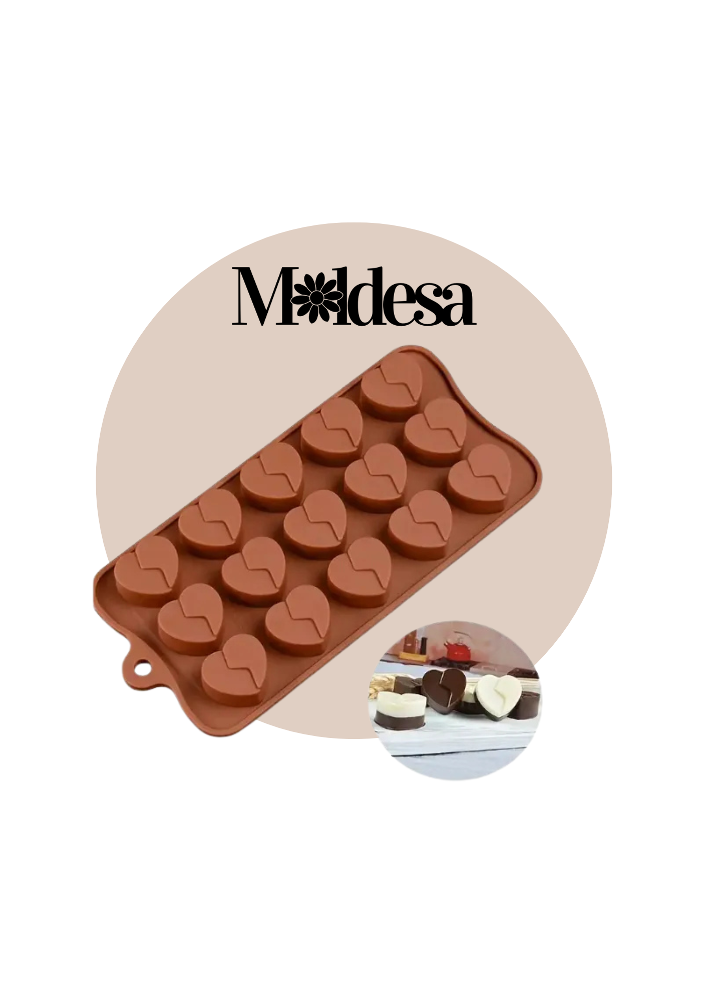 Molde de silicona para chocolates