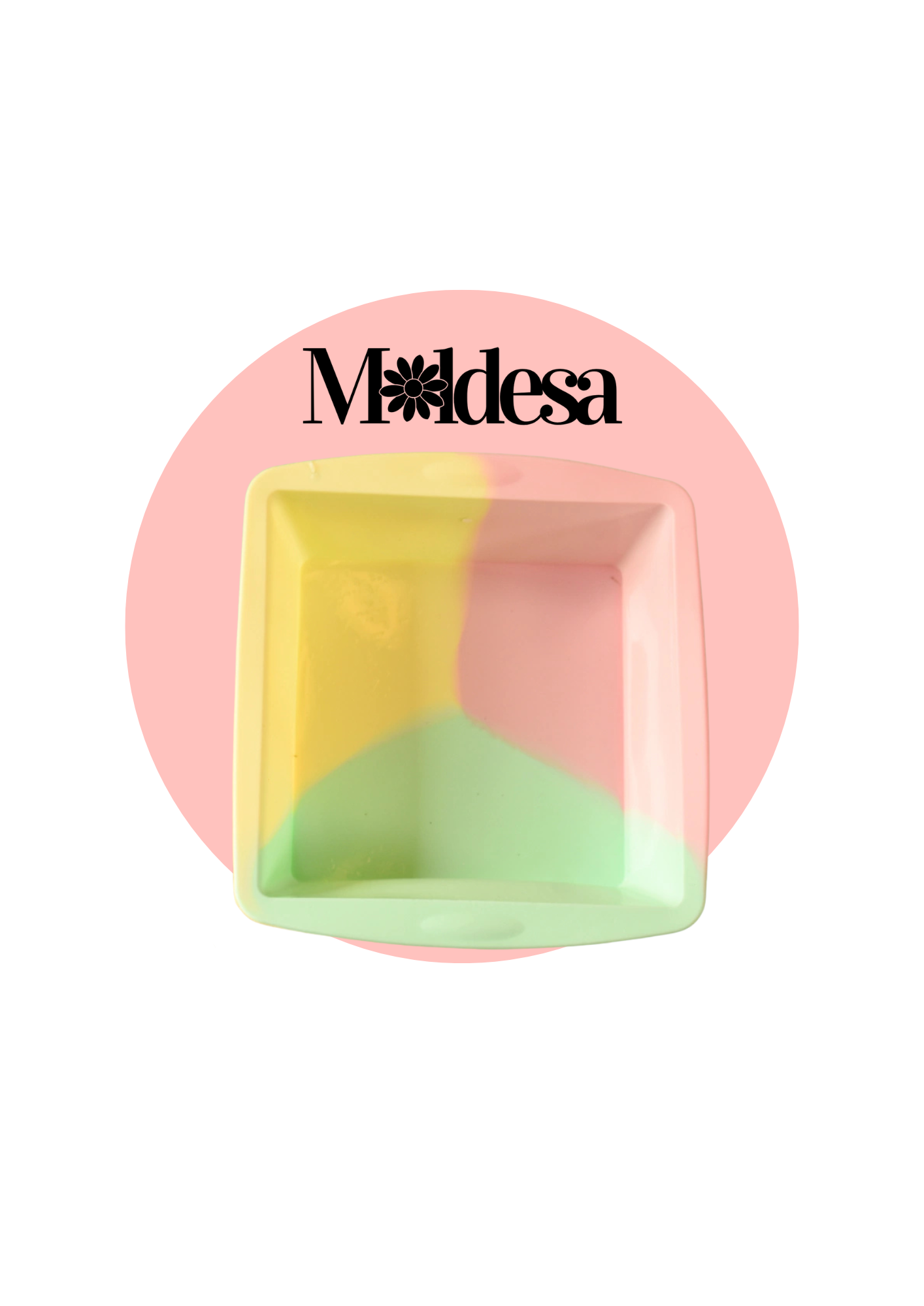 Molde de silicona cuadrado