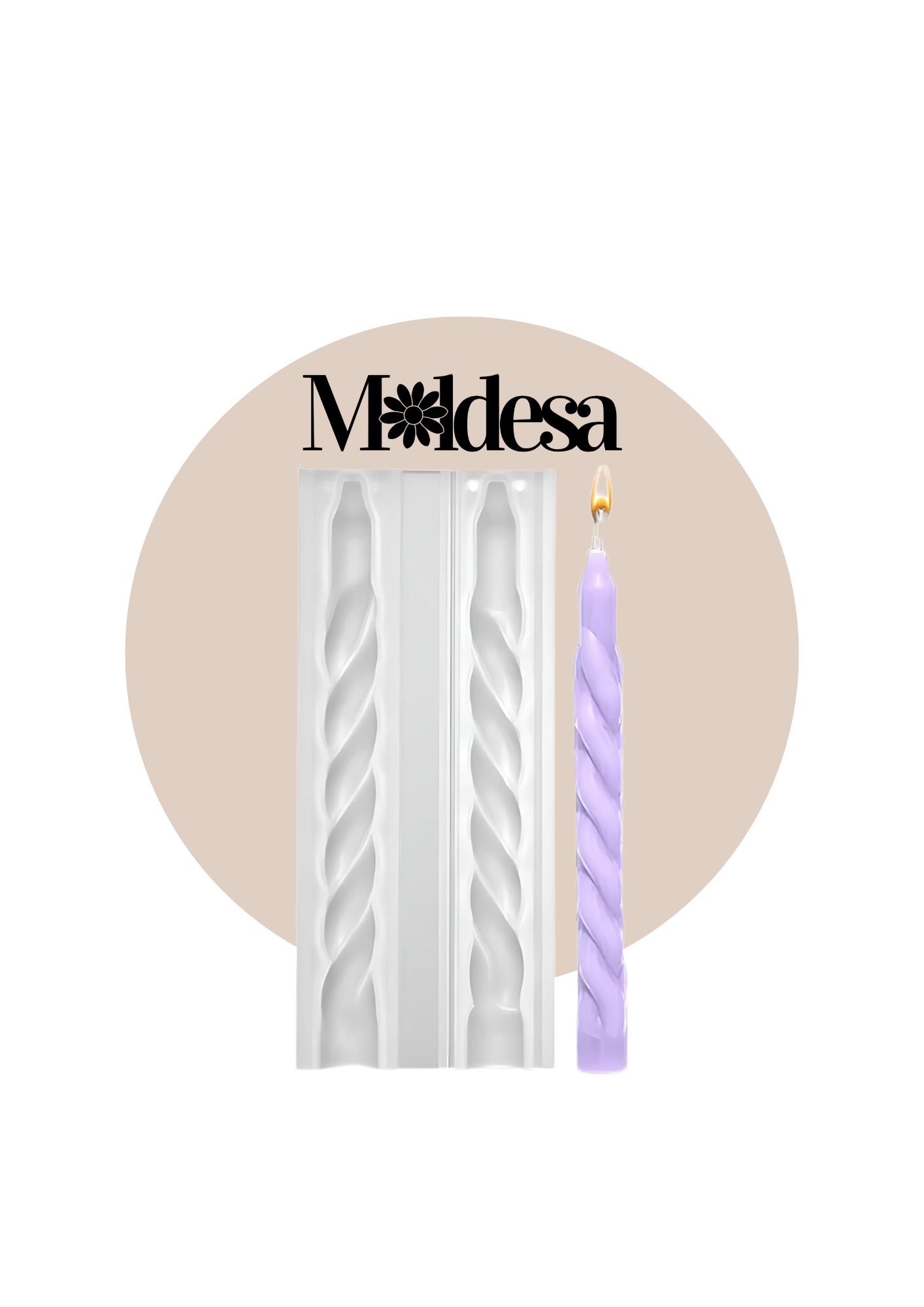 Molde para velas torneada
