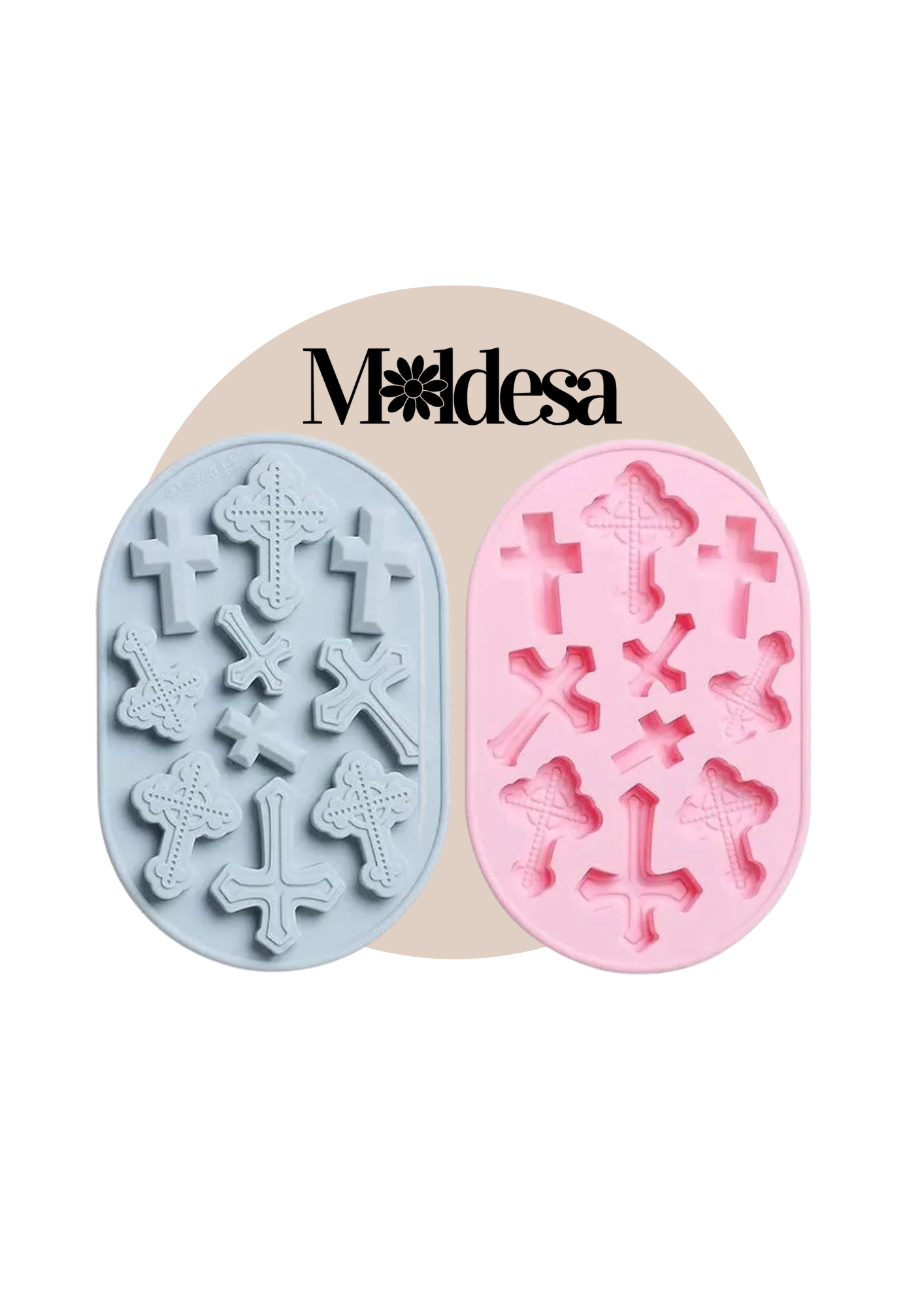 Molde de silicona de 10 cruces