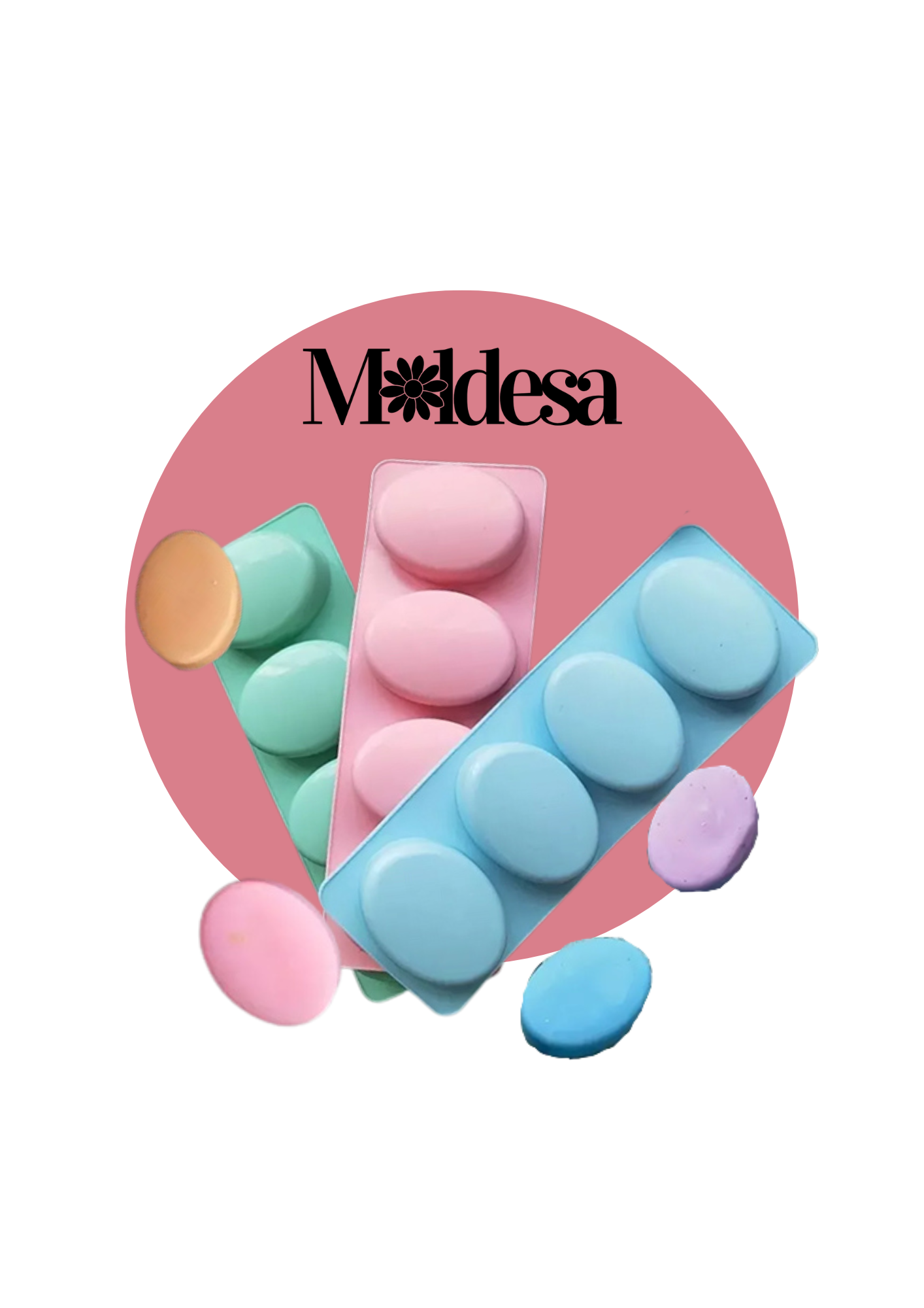 Molde de silicona para jabones