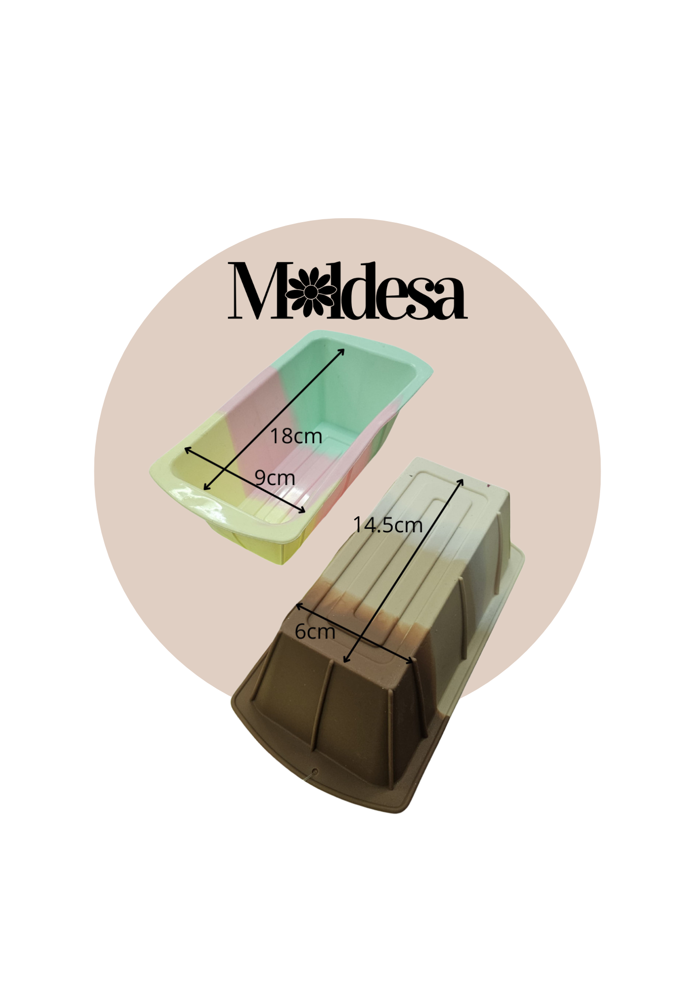 Molde rectangular para repostería