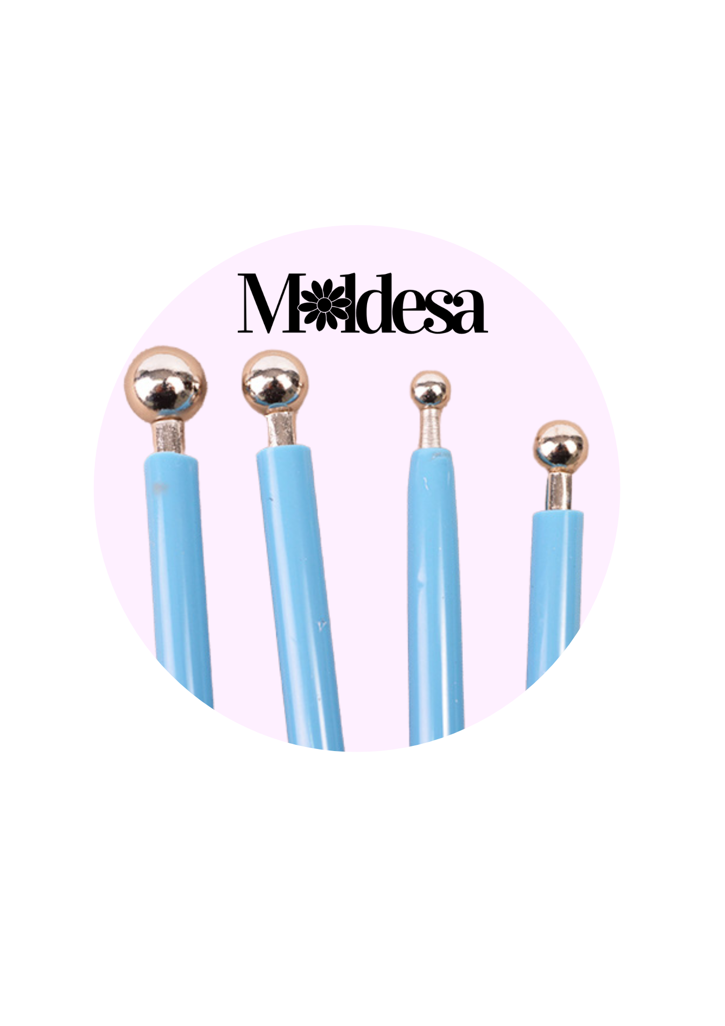 Set de 4 bolillos de acero