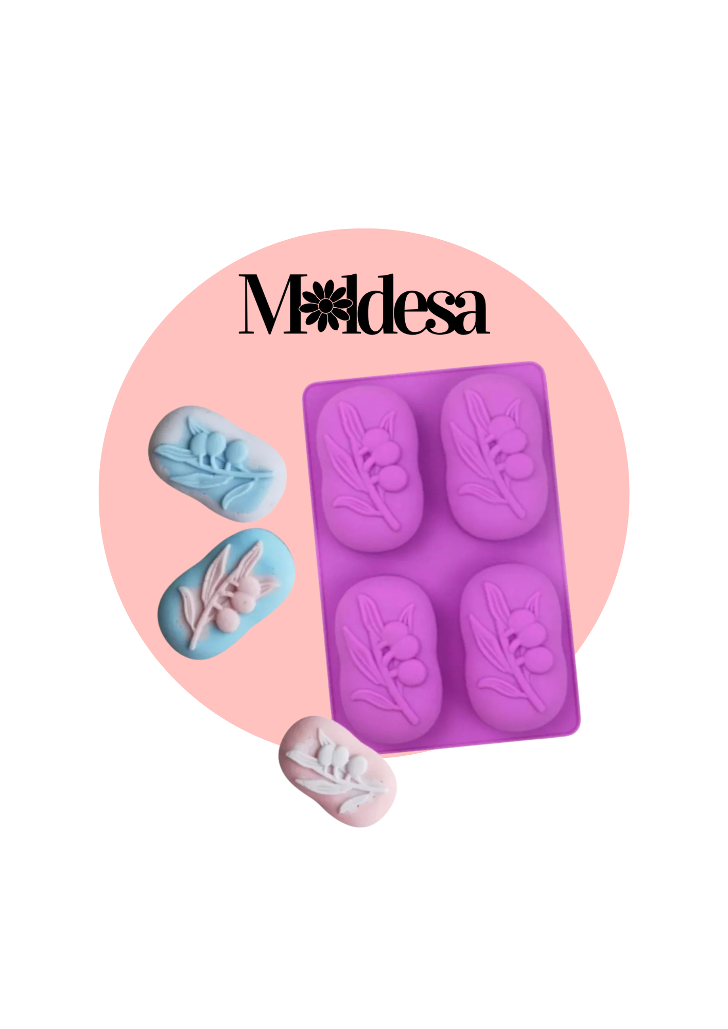 Molde de silicona para jabón