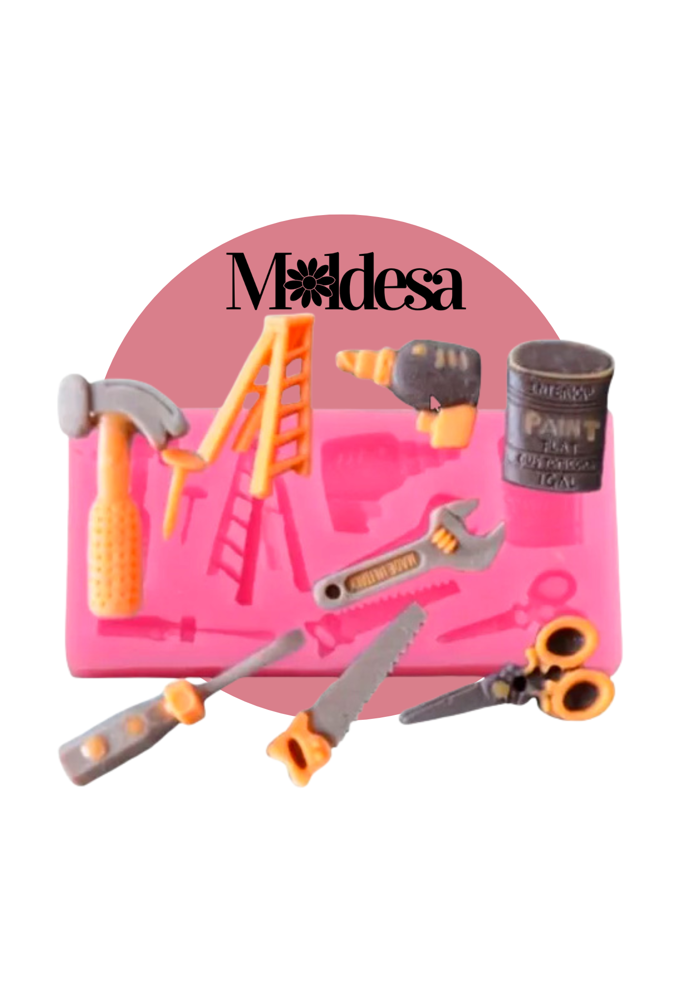 Molde de silicona de herramientas de trabajo