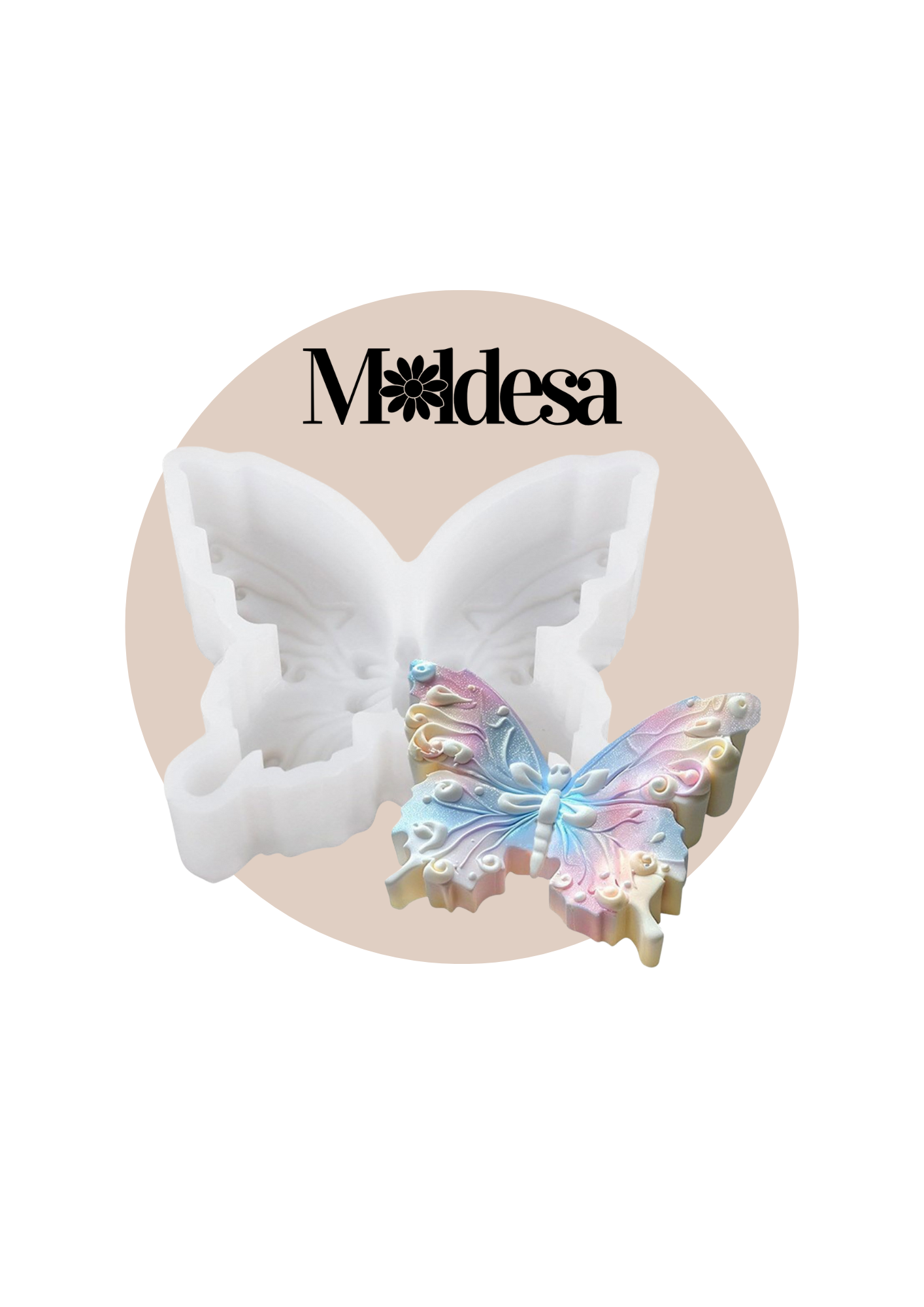 Molde de mariposa de silicona