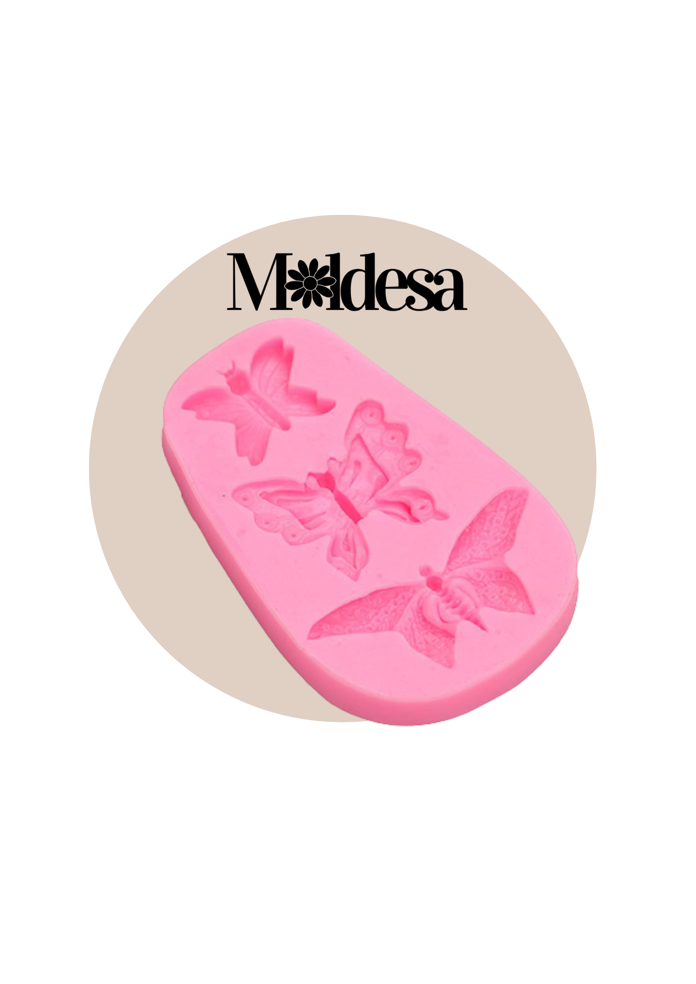 Molde de 3 mariposas de silicona