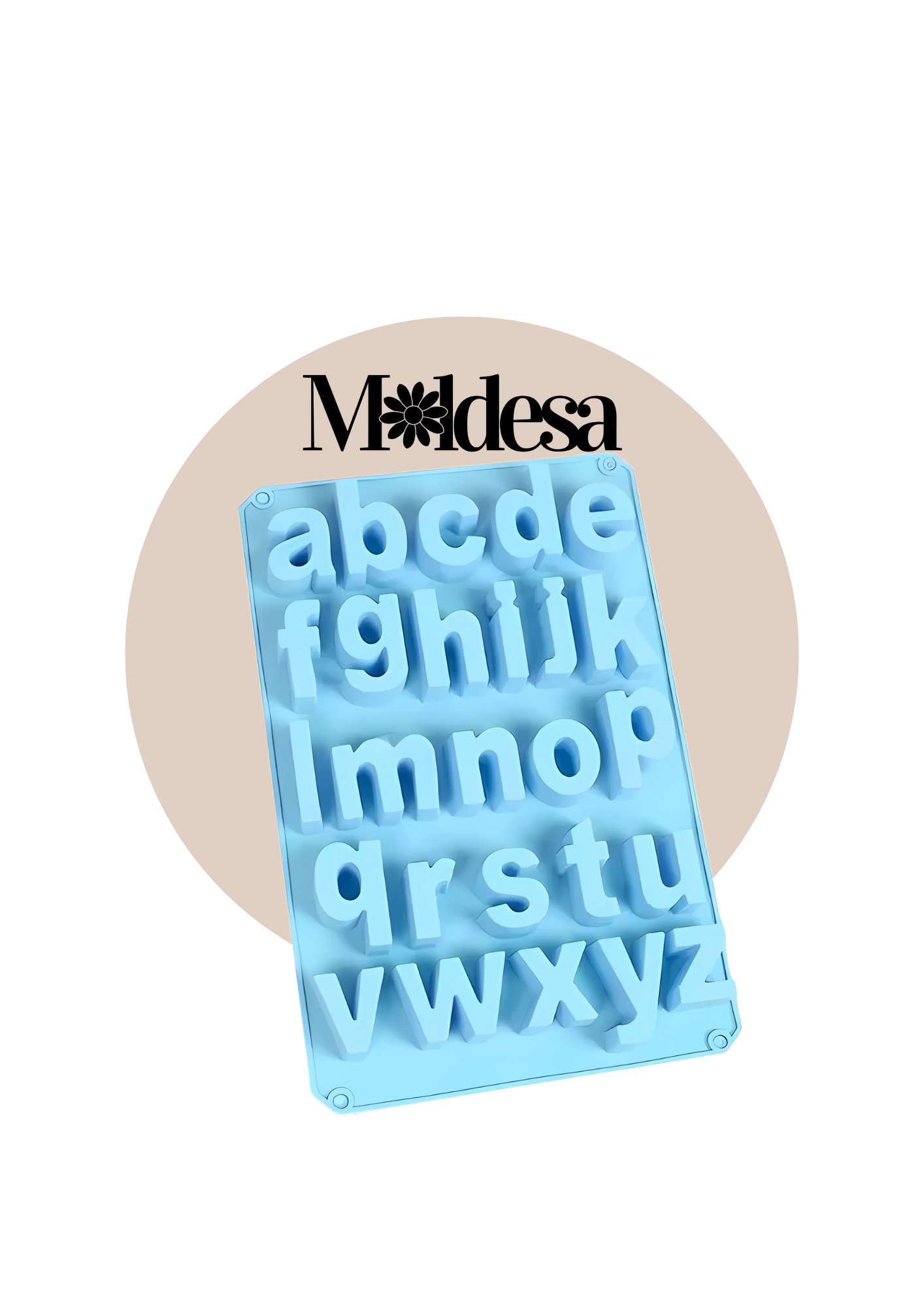 Molde de silicona abecedario minúscula grande