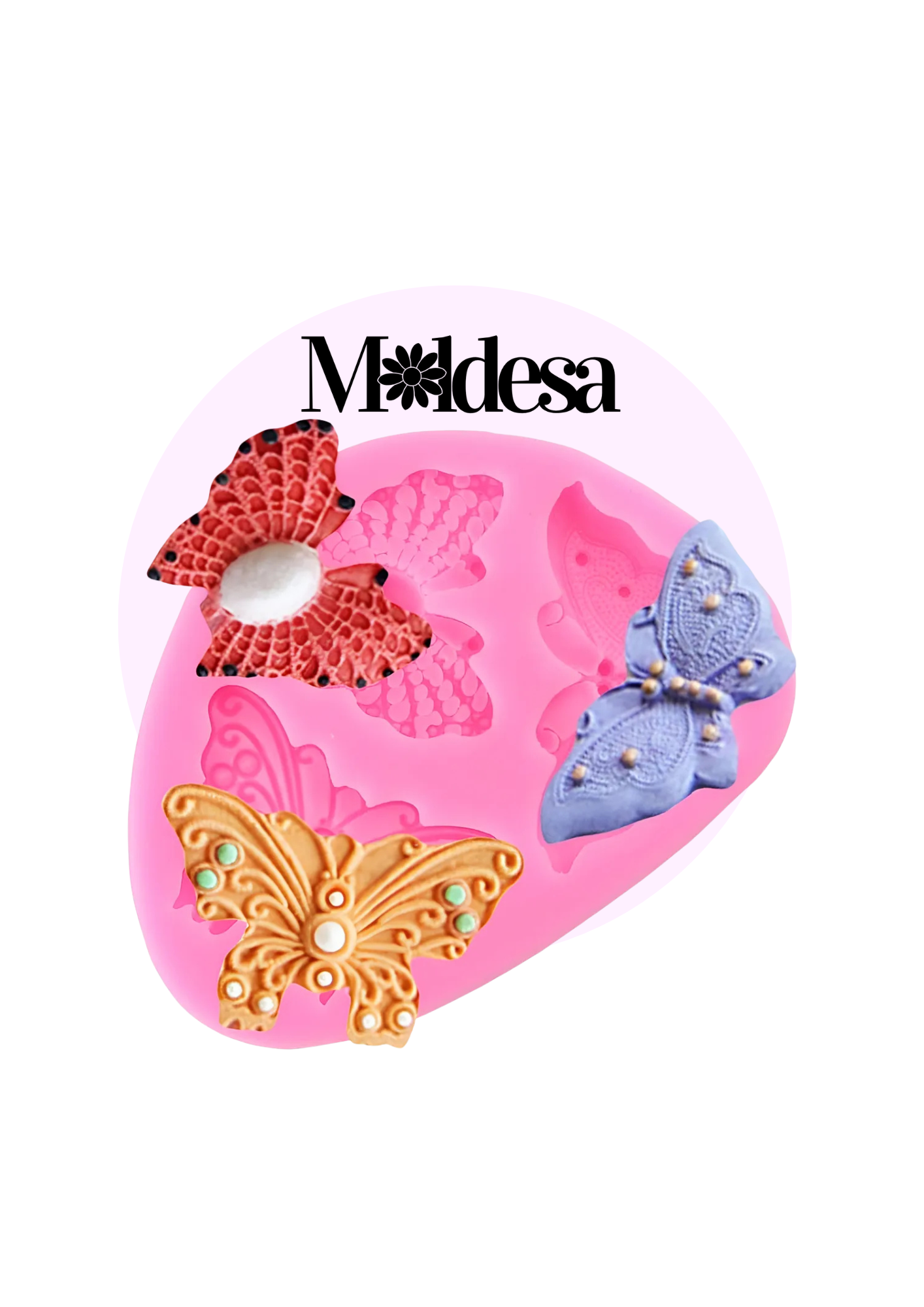 Molde de silicona para 3 mariposas decoradas (MXT)