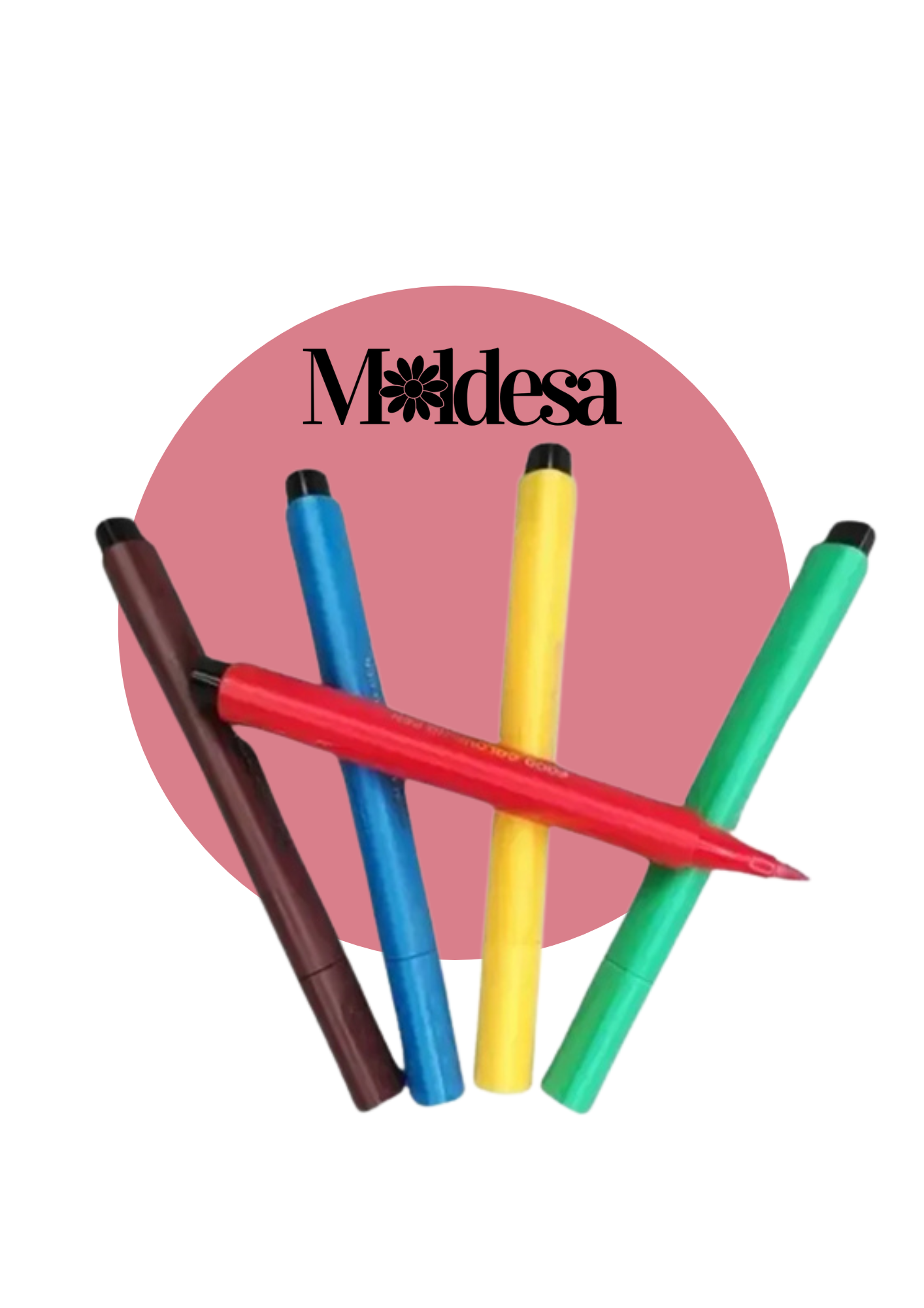 Set de 5 marcadores con tinta comestible