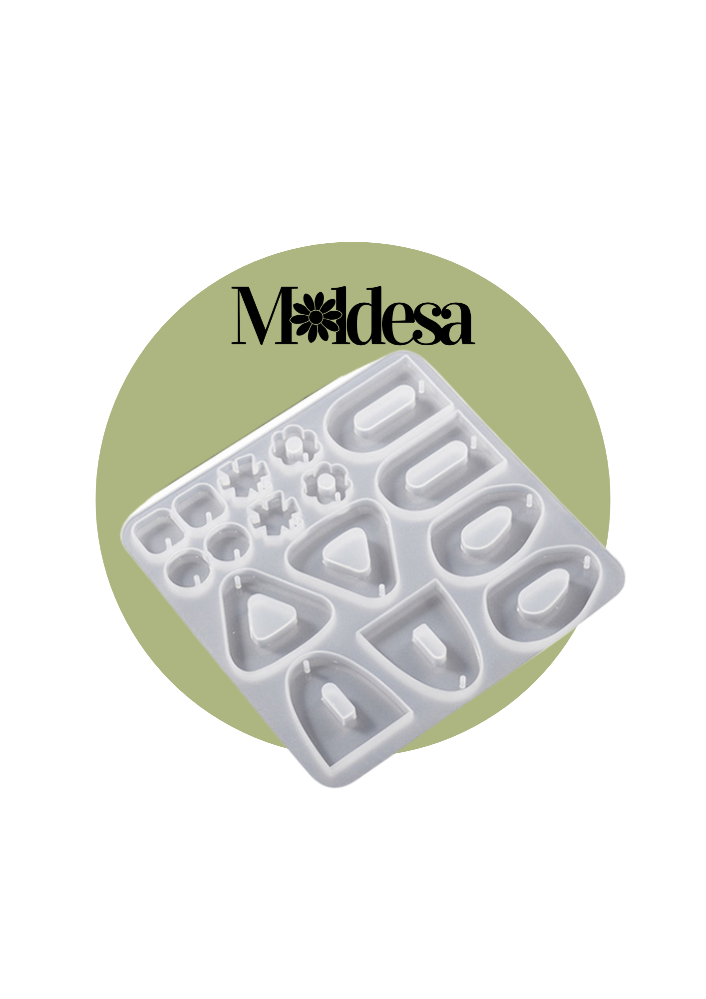 Molde de silicona de 8 pares de aros