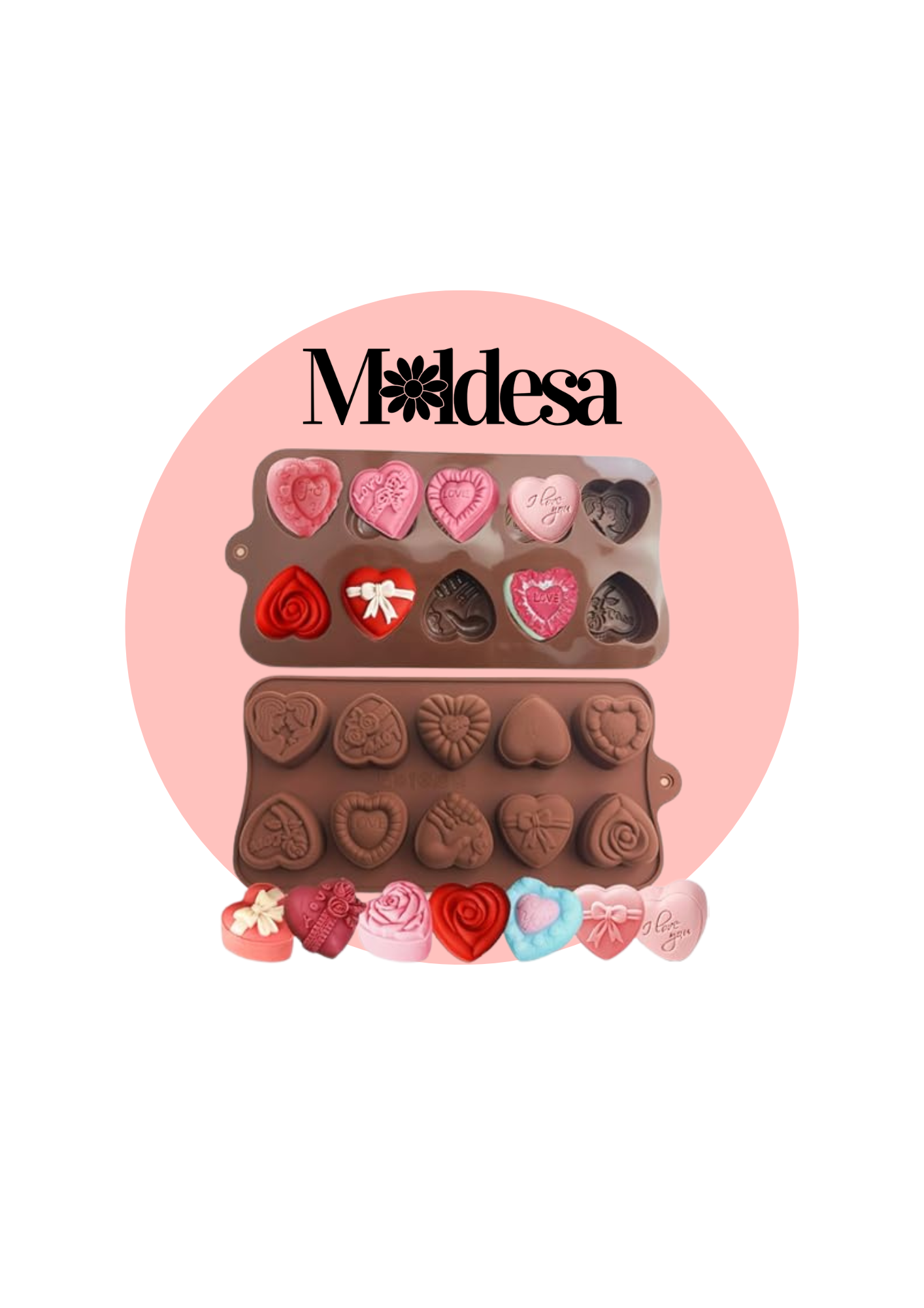 Molde de silicona para bombones y chocolates
