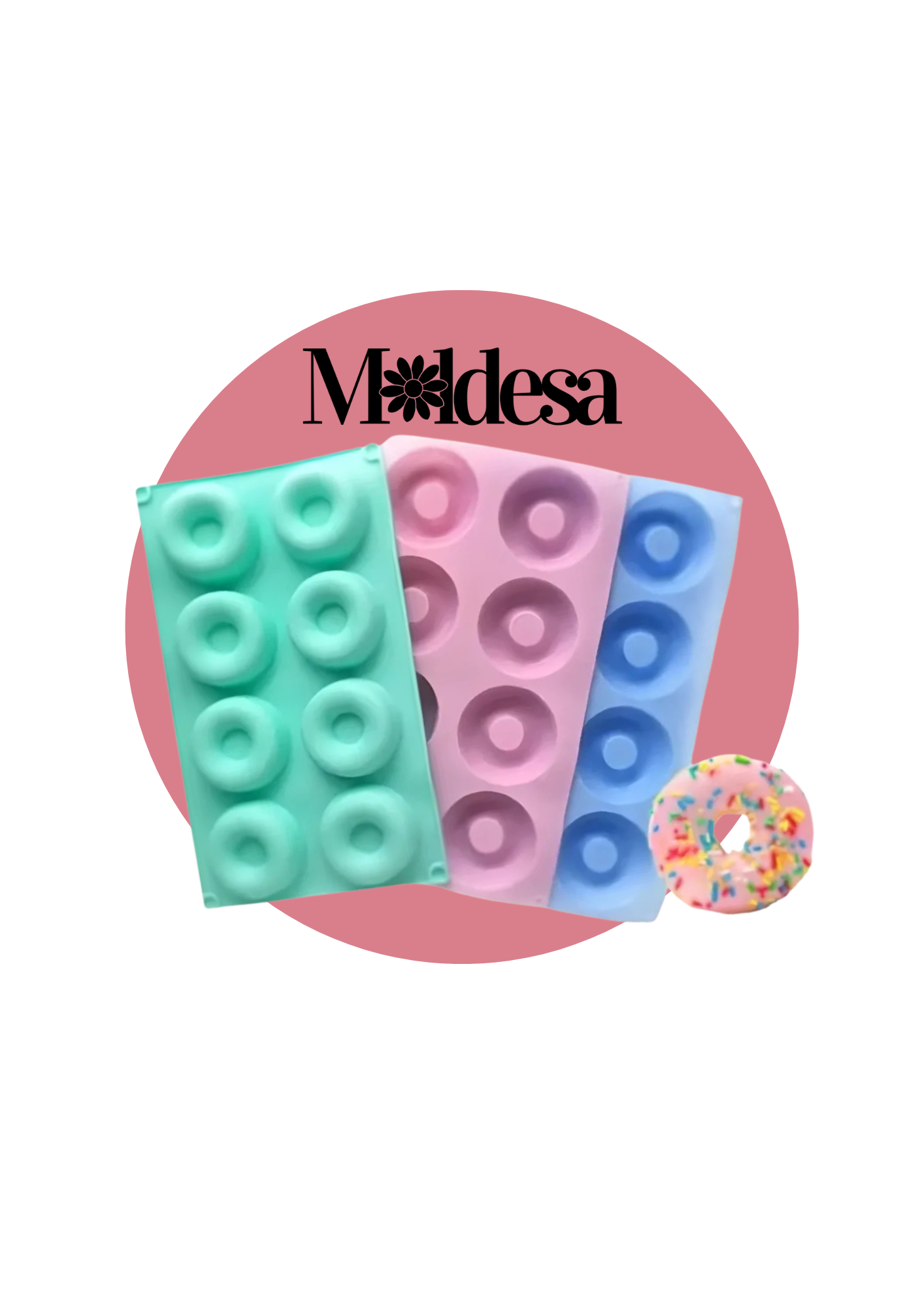 Moldes de silicona para minidonas