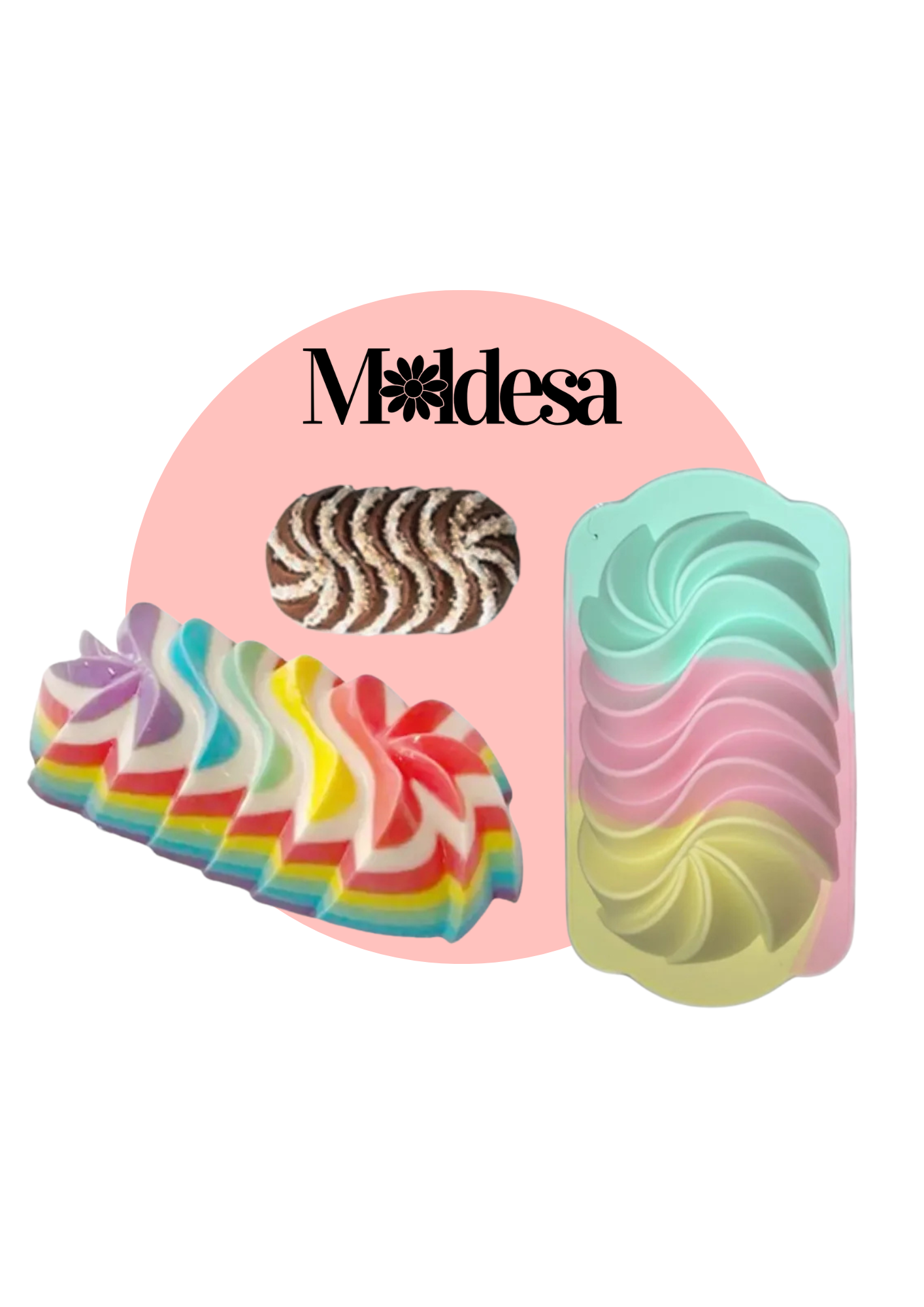 Molde de silicona espiral