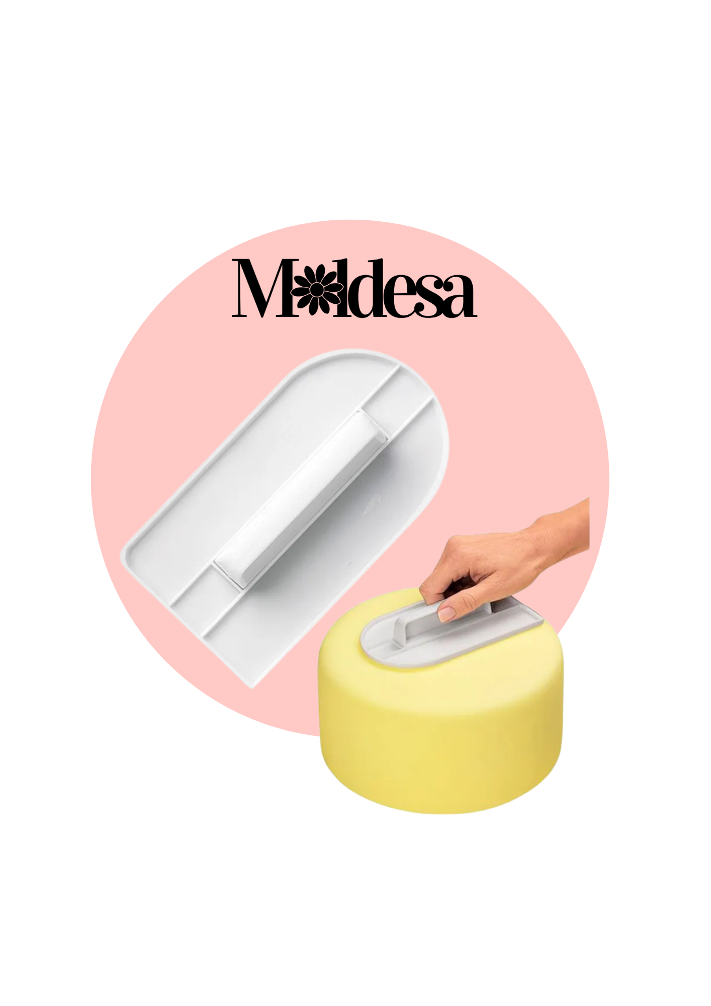 Alisador de fondant Doble y desmontable