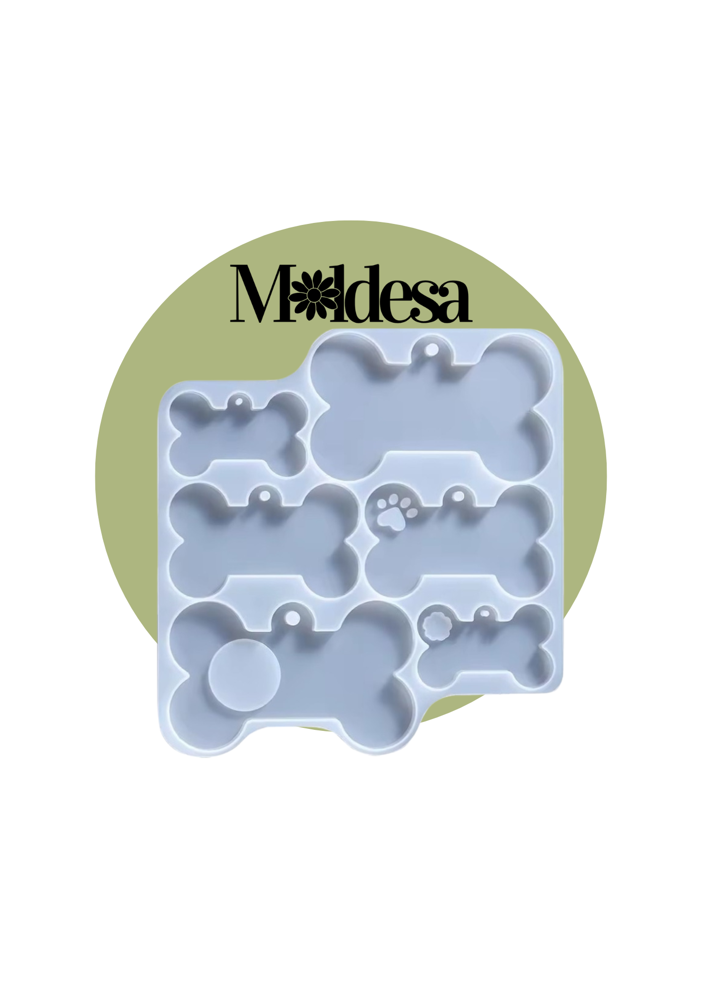 Molde de silicona huesos