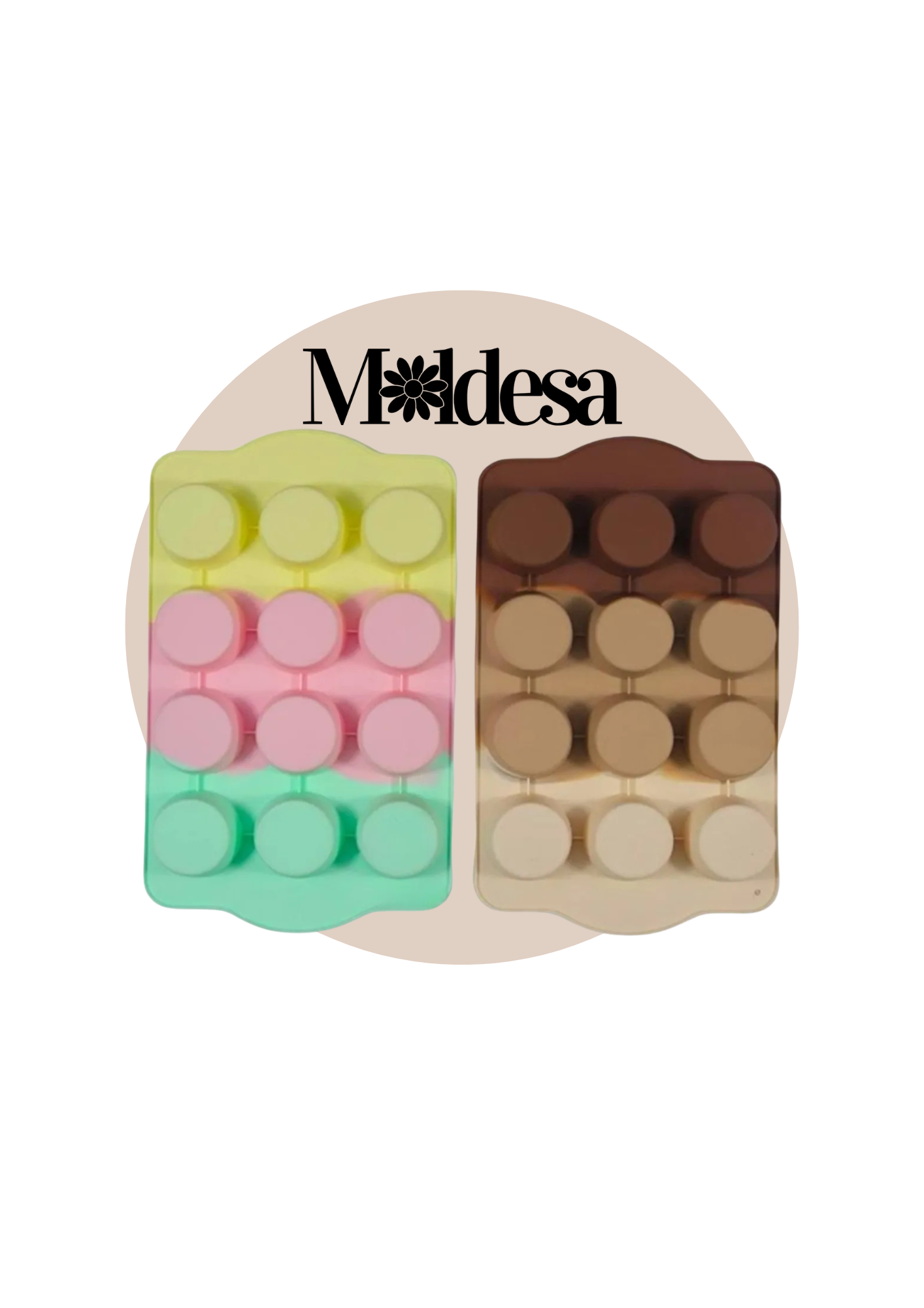 Molde de silicona para Mini Muffin Cupcake X12