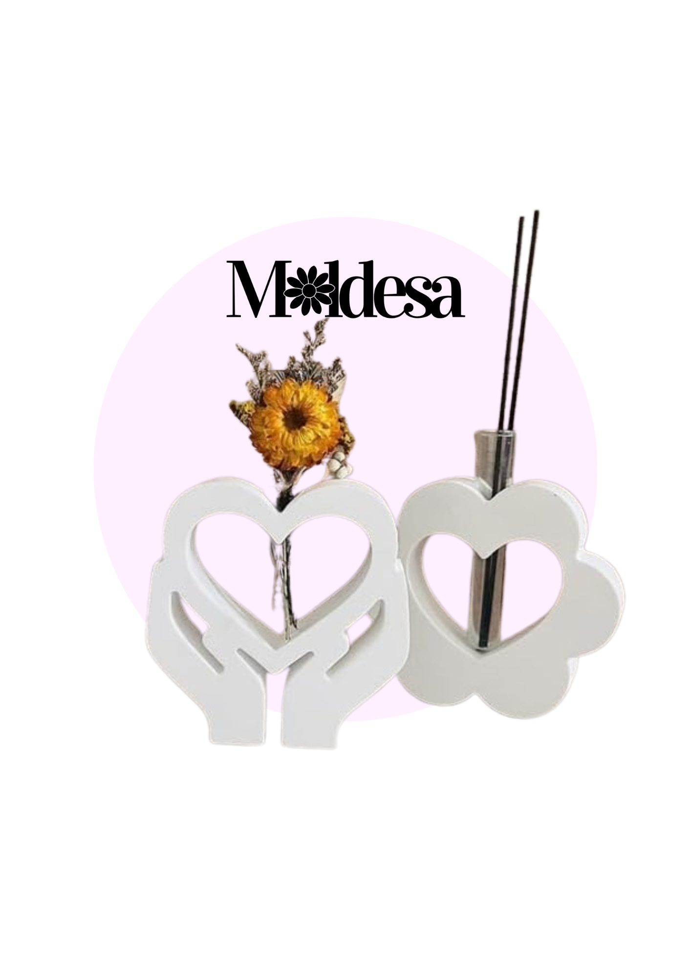 MOLDE SILICONA FLORERO HIDROPONIA