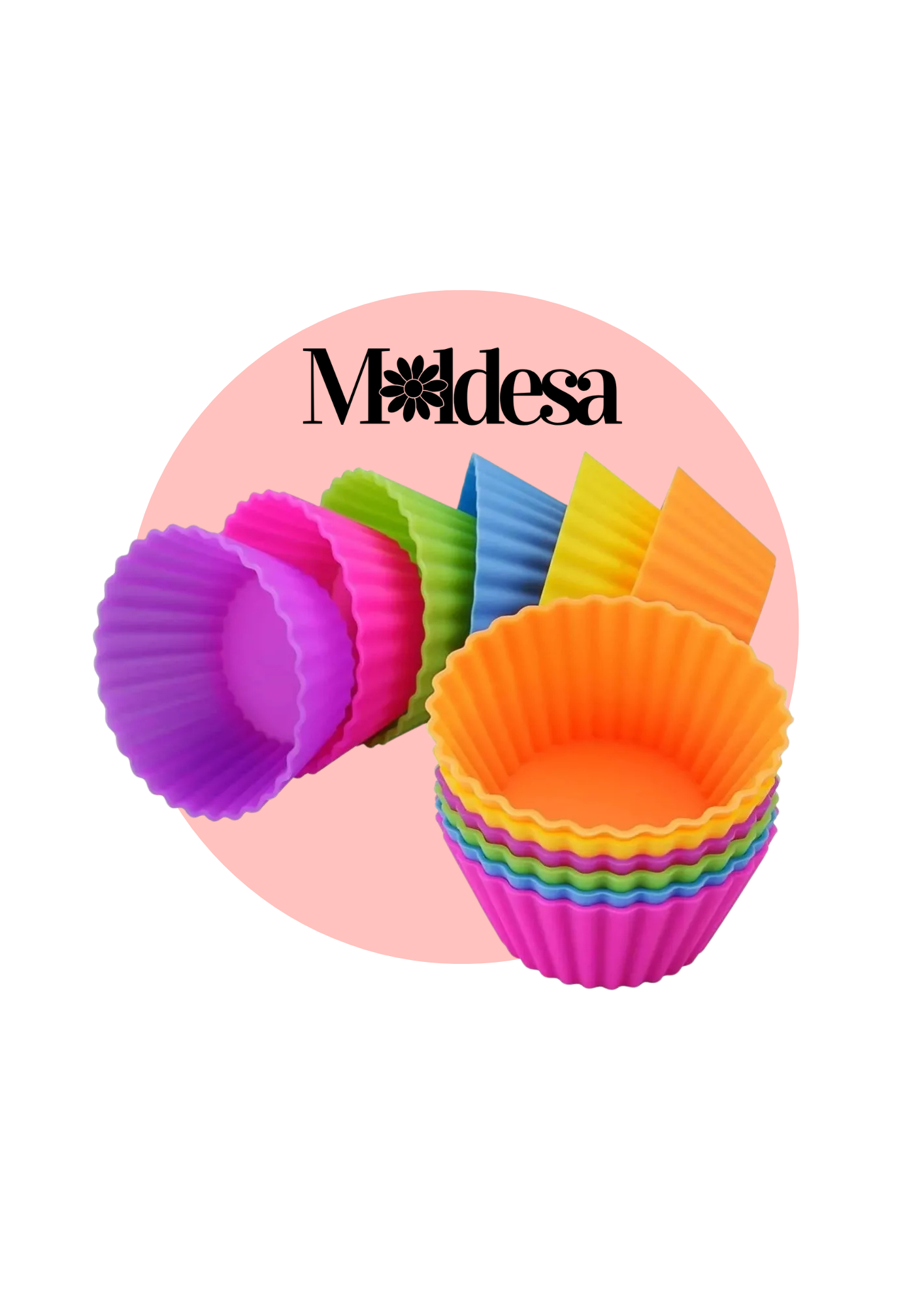 Moldes de silicona para cupcakes