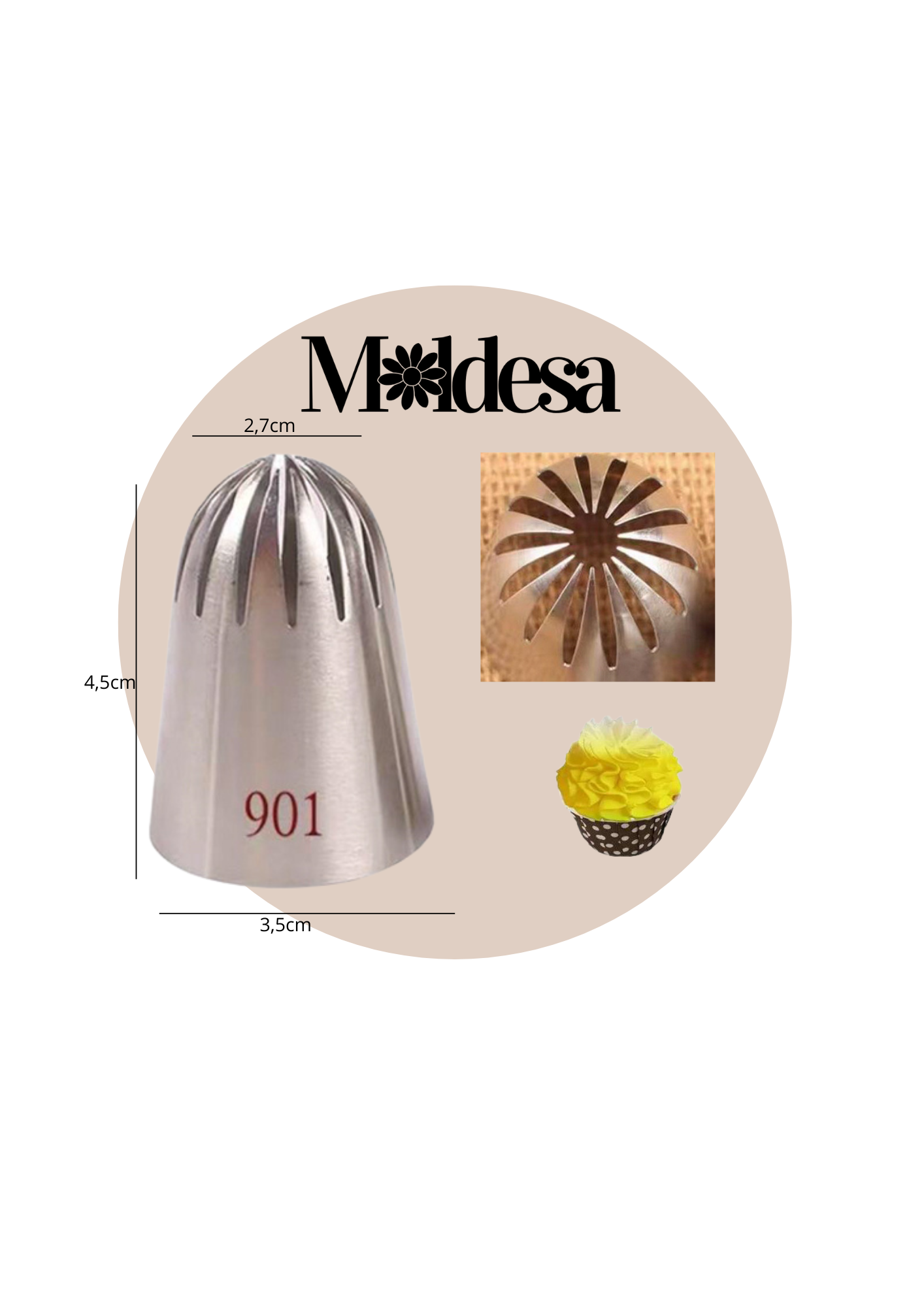 Boquilla pico de repostería modelo 901