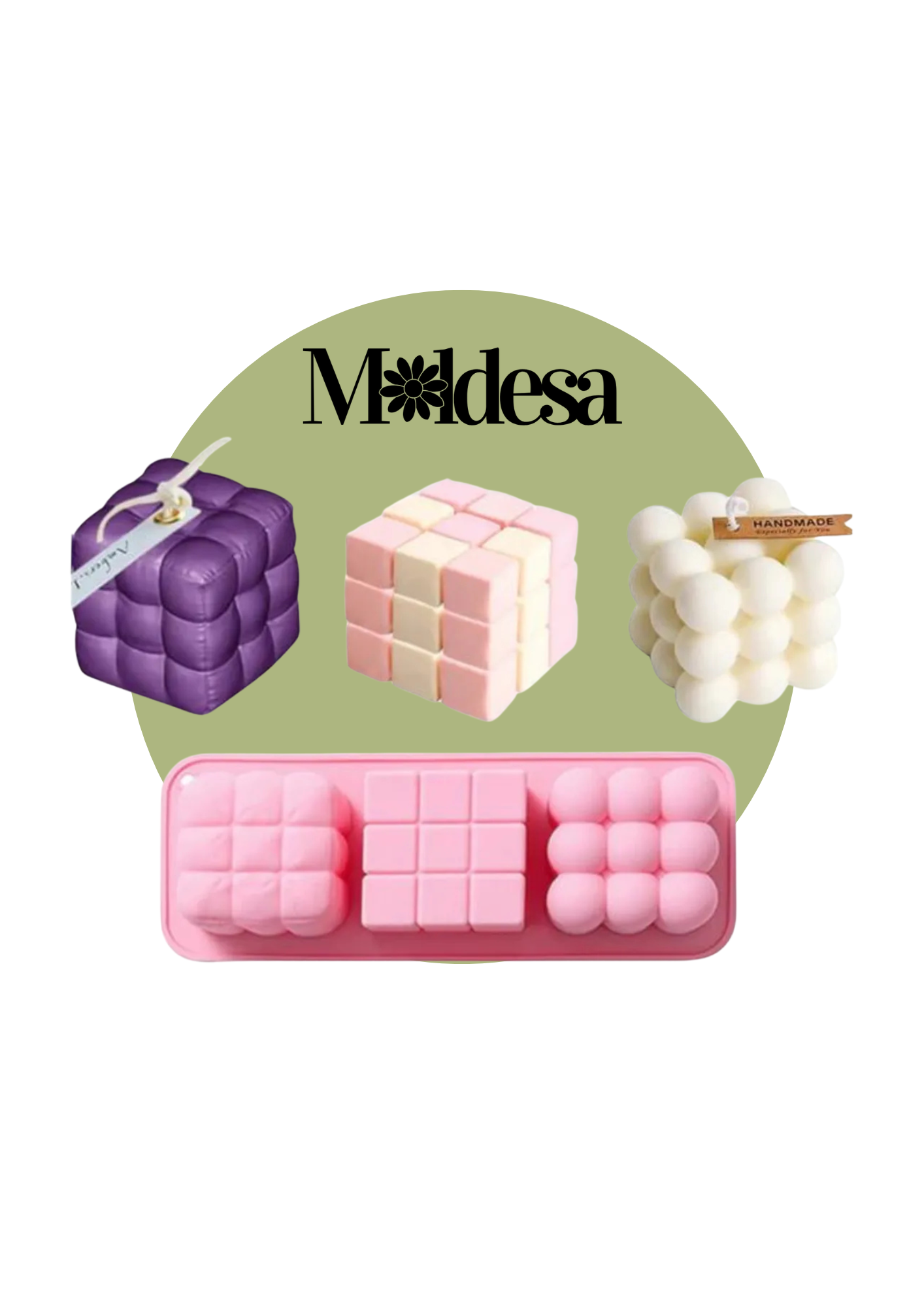 Molde de silicona para velas