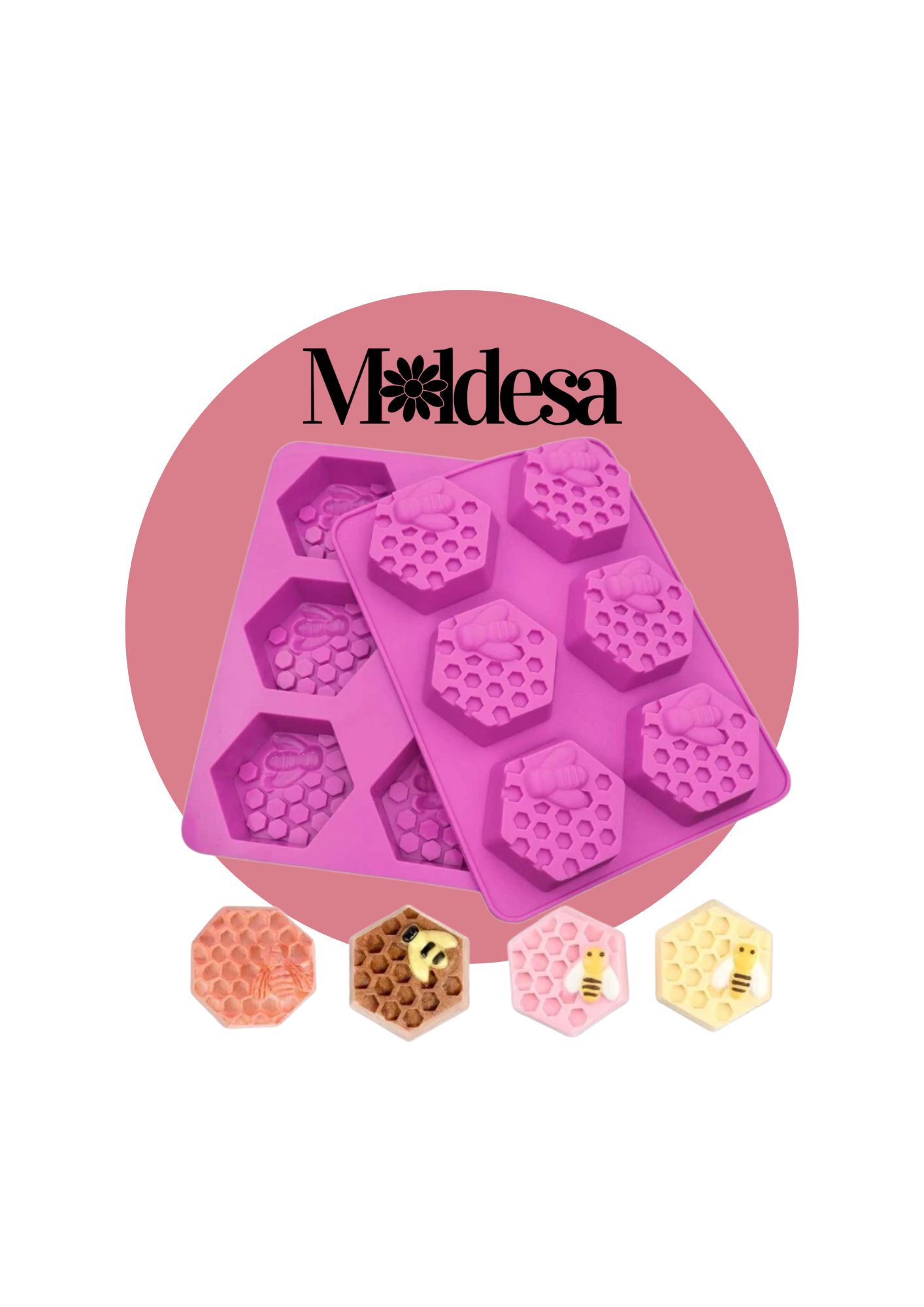 Molde de silicona panal de abeja