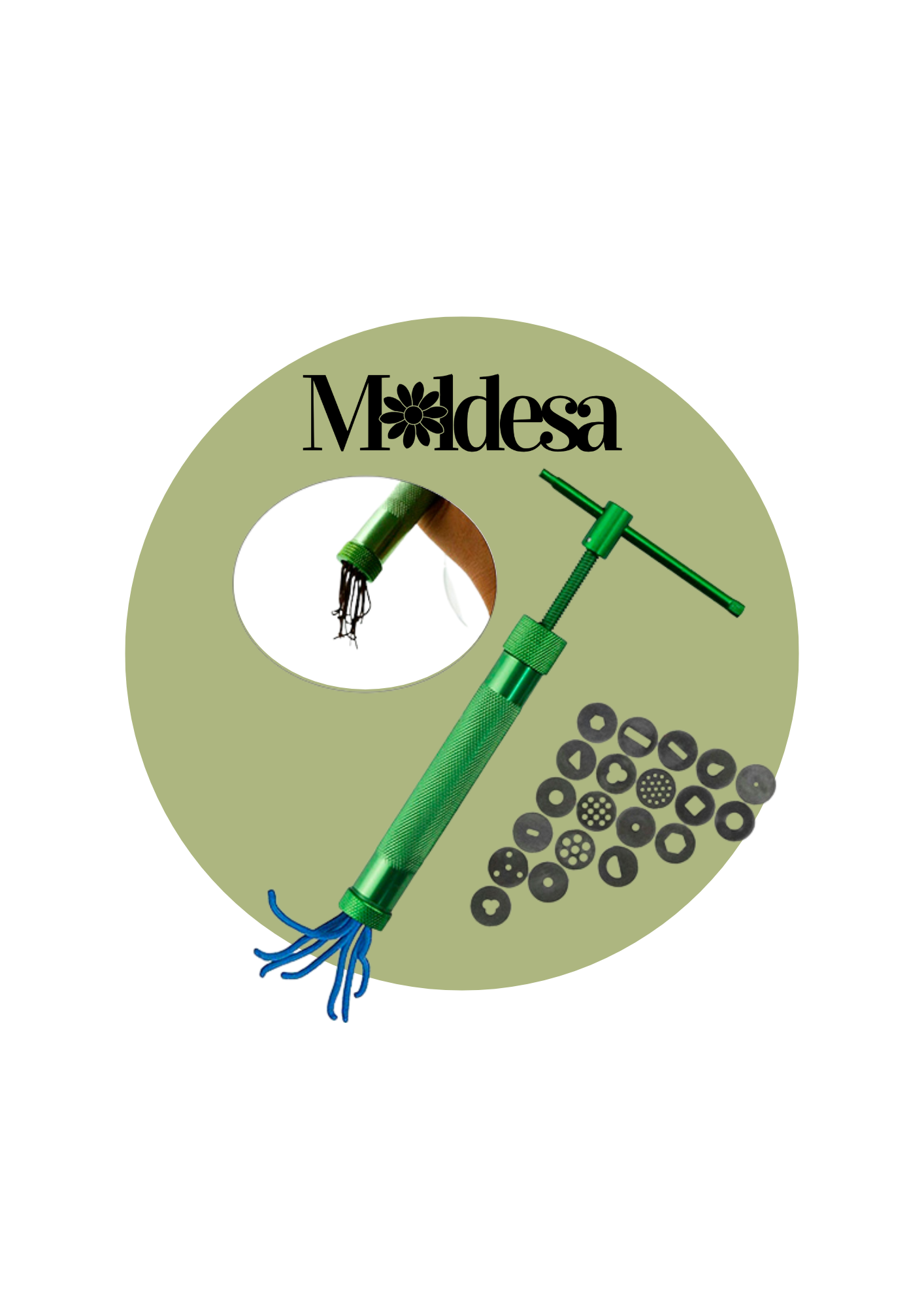 Extrusor de pasta moldeadora metálico