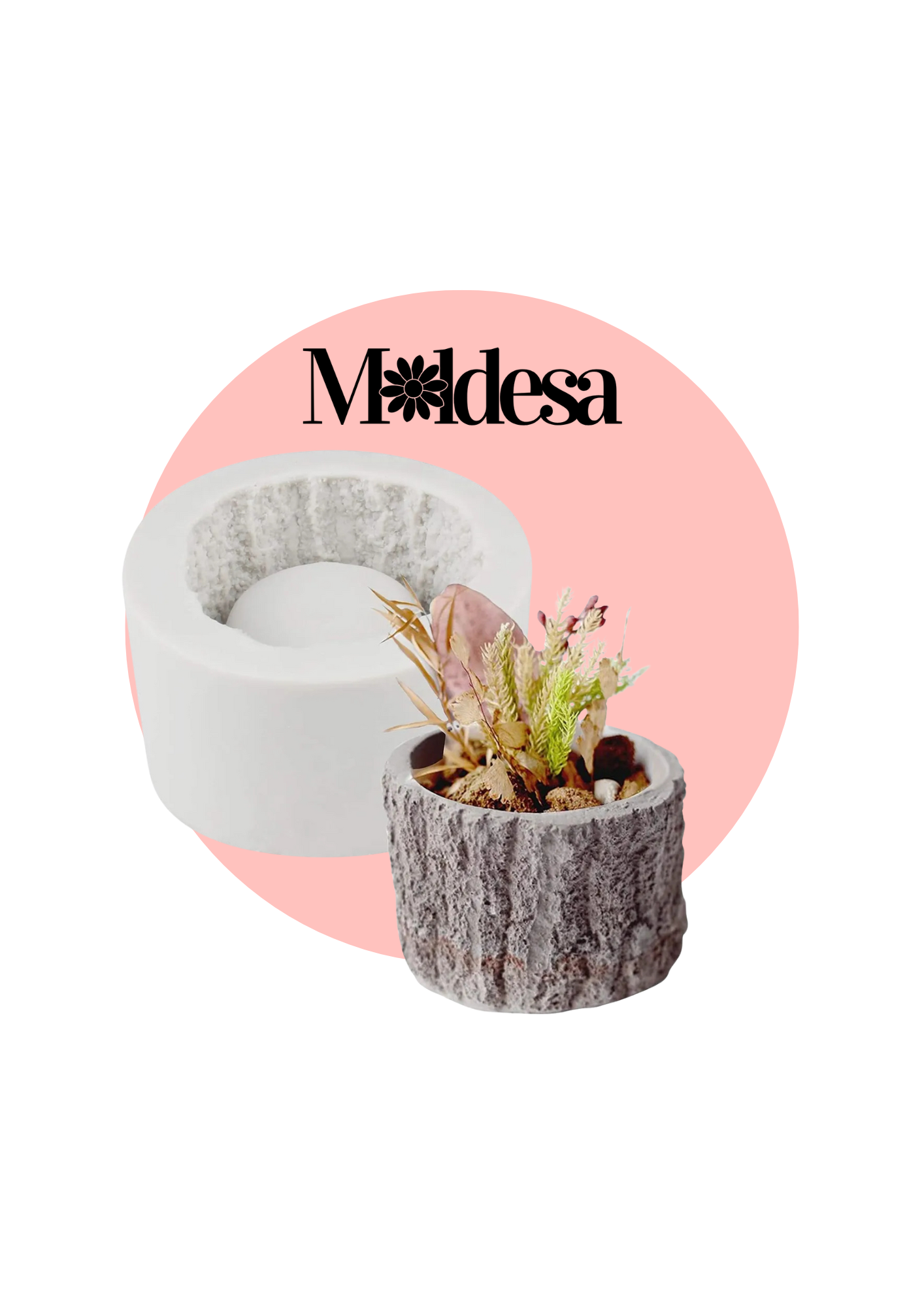 Molde para maceta tronco