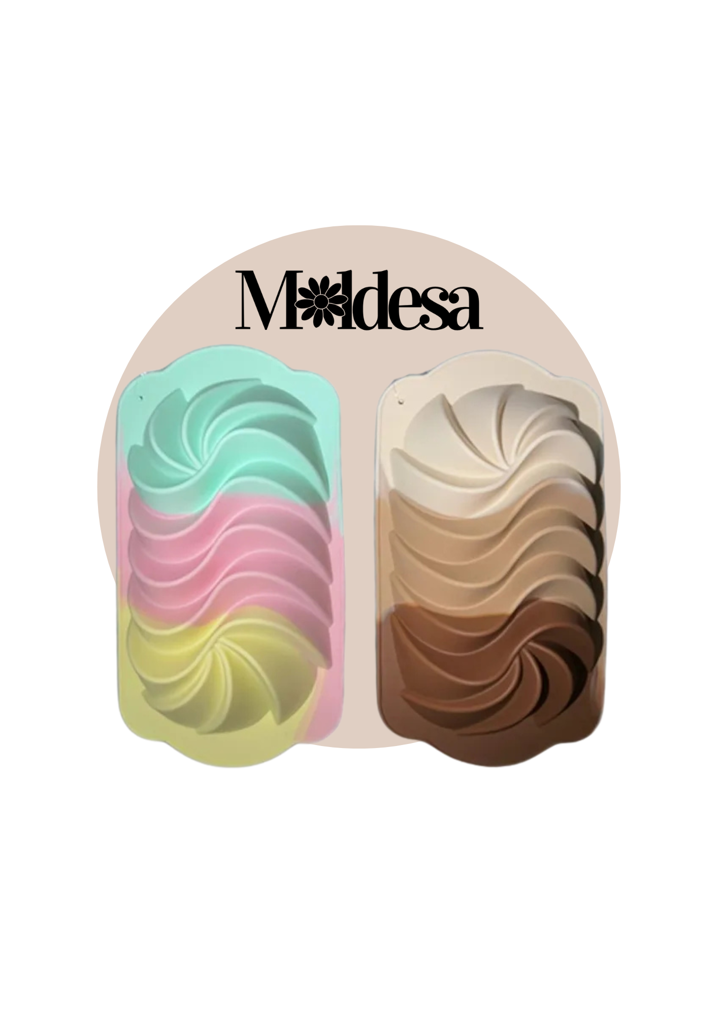 Molde de silicona espiral