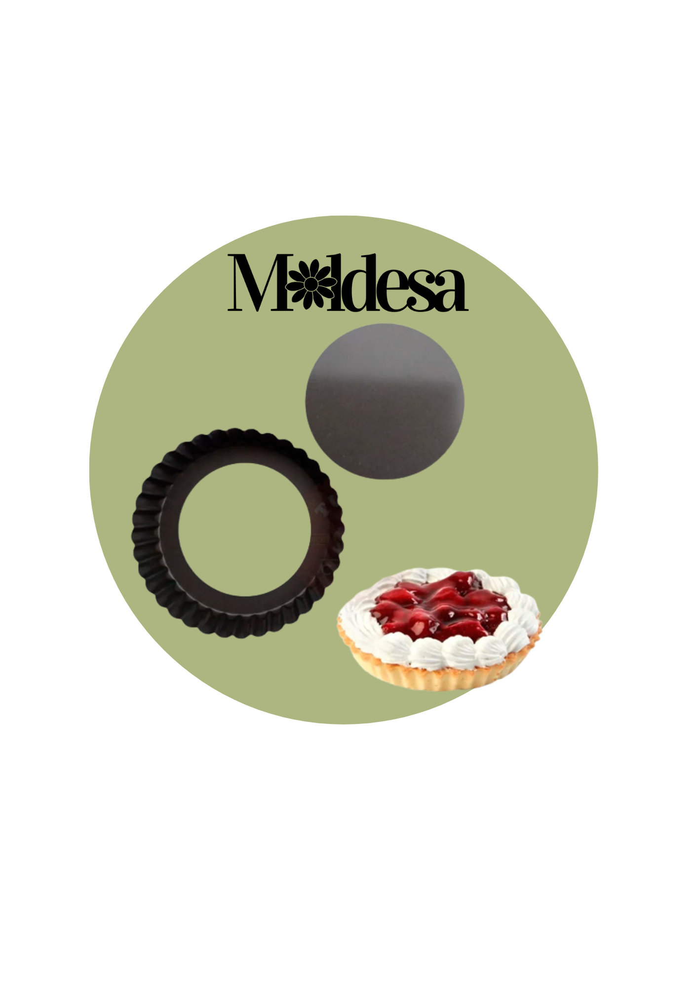 Molde para tarta desmontable antiadherente