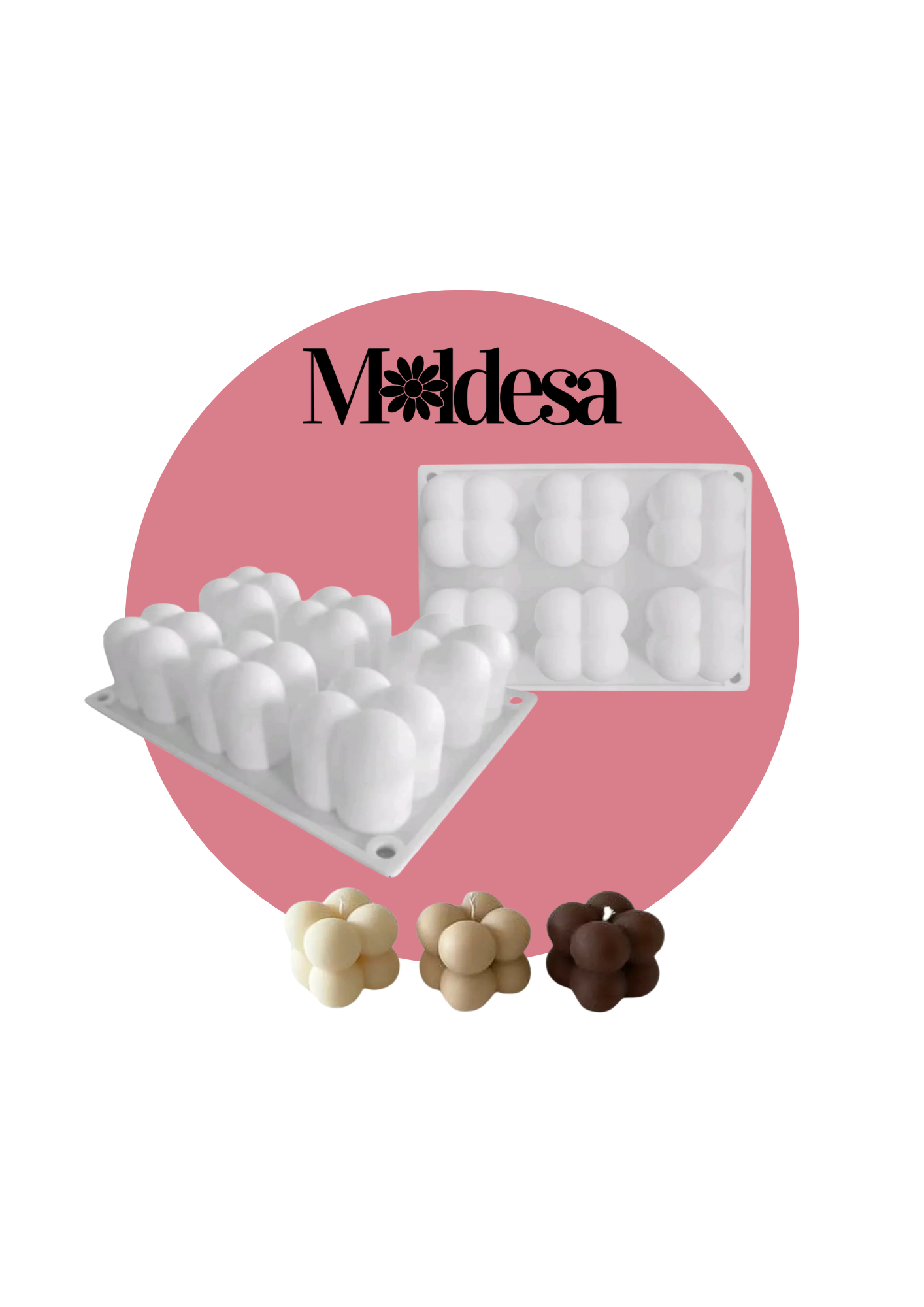 Molde de silicona burbujas