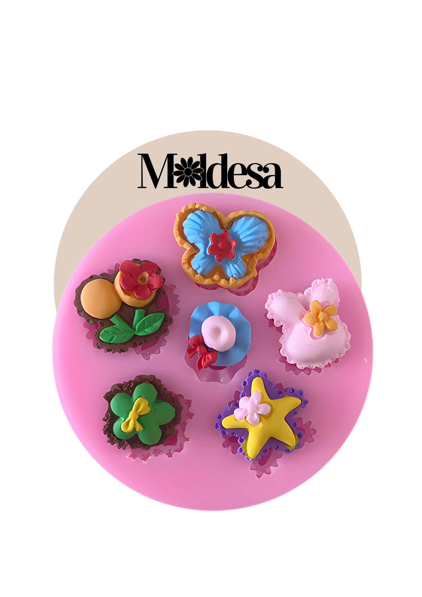 Molde de silicona para minis figuras decorativas