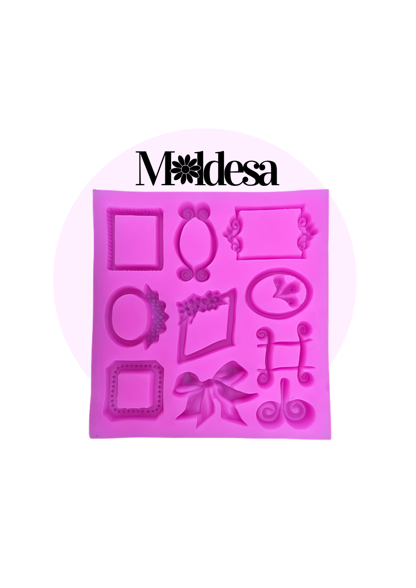 Molde de silicona para 10 mini marcos