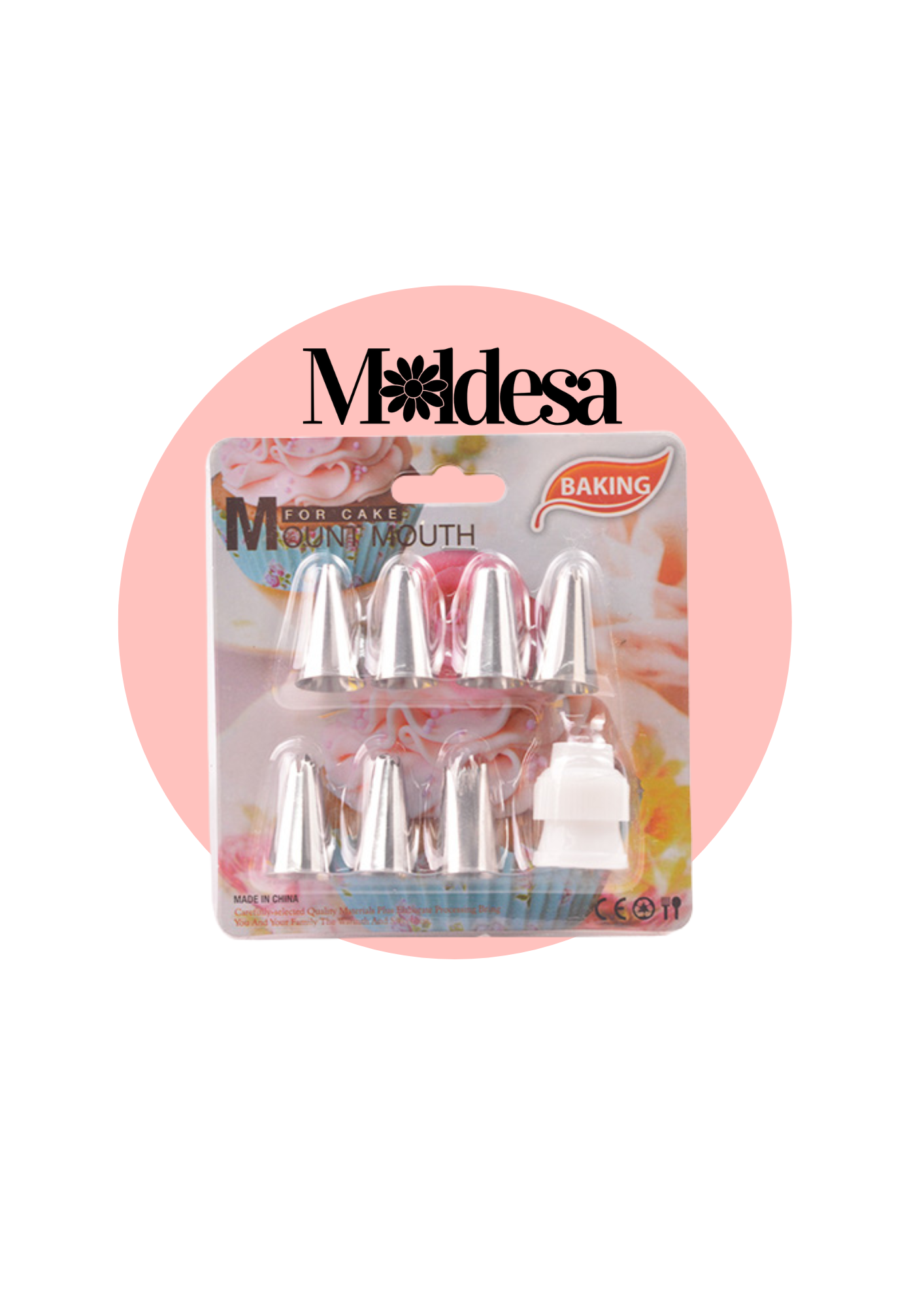 Set de 7 picos de acero + adaptador