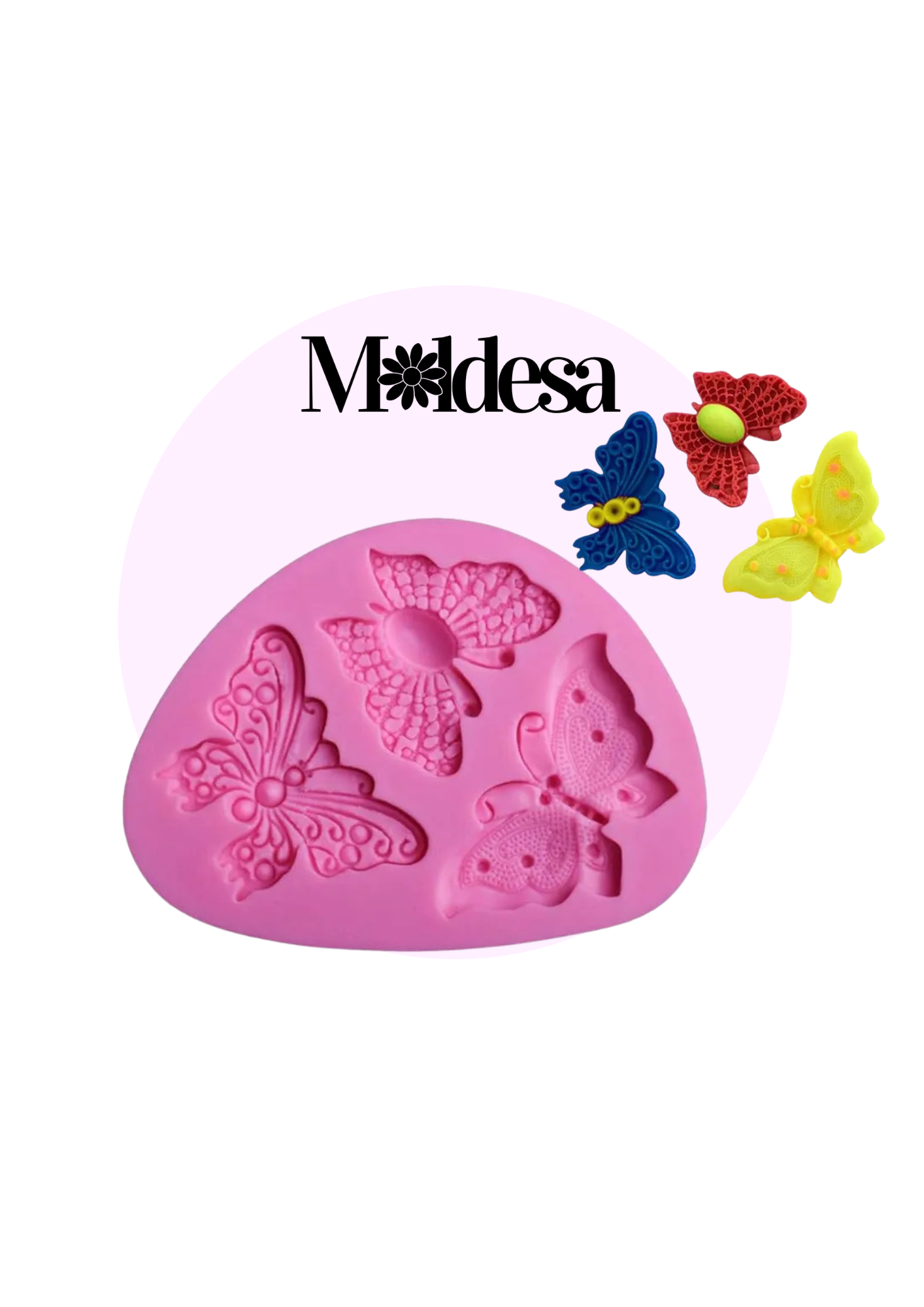 Molde de silicona para 3 mariposas decoradas (MXT)