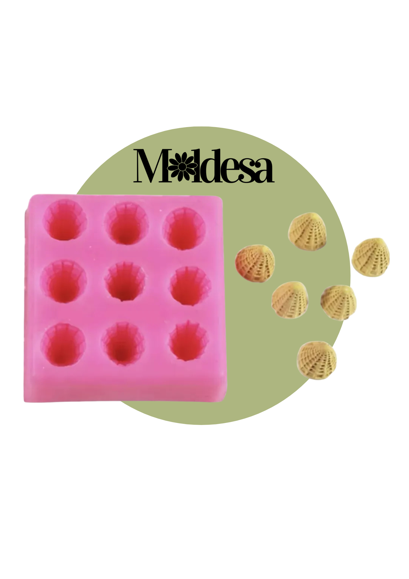 Molde de silicona 9 mini conos